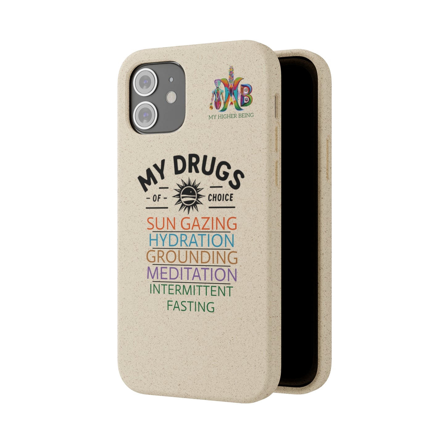 'My Drugs of Choice'_Plastic Free Biodegradable Phone Case
