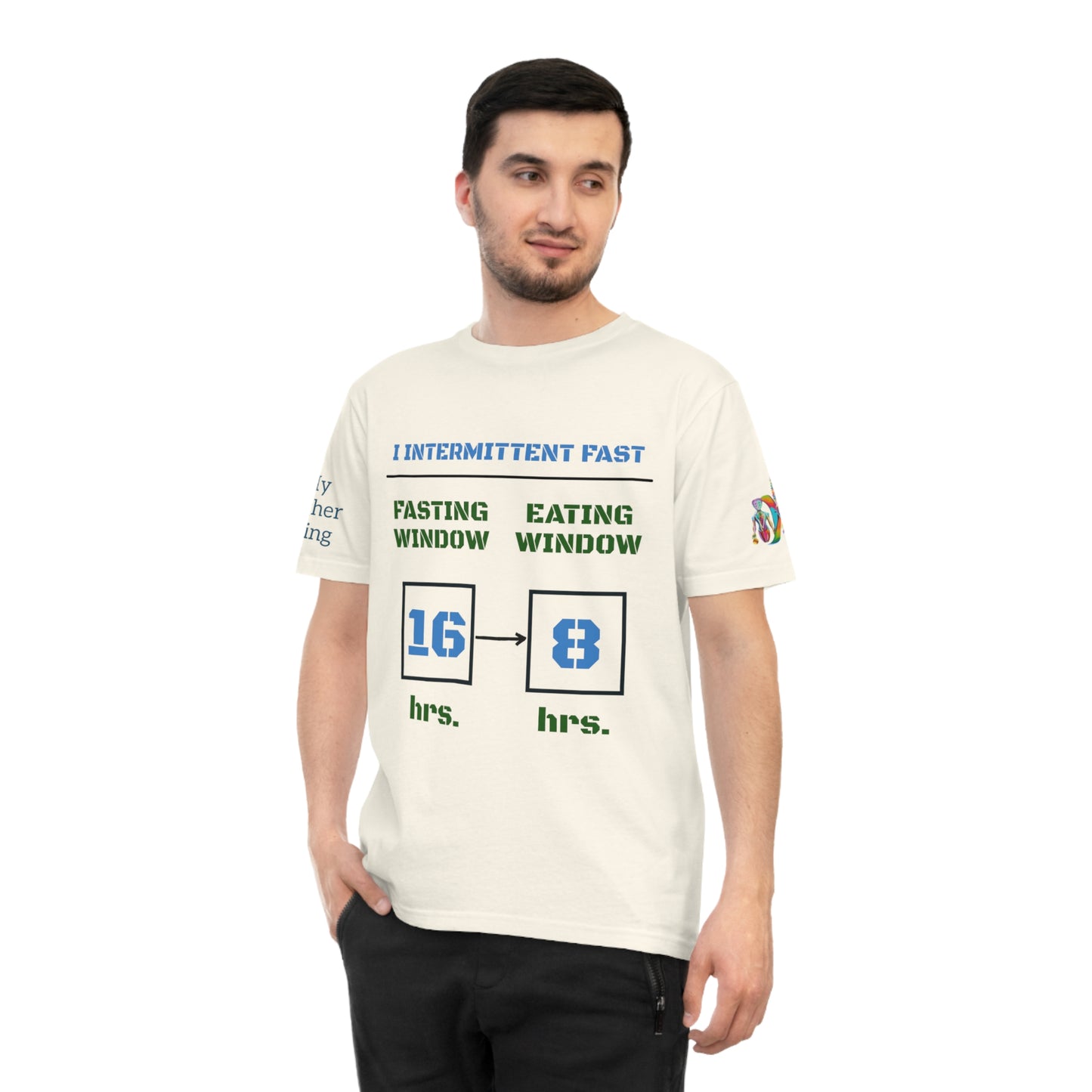 'I Intermittent Fast_16-8' (MHB EDITION)_100% Organic Cotton Unisex T-Shirt