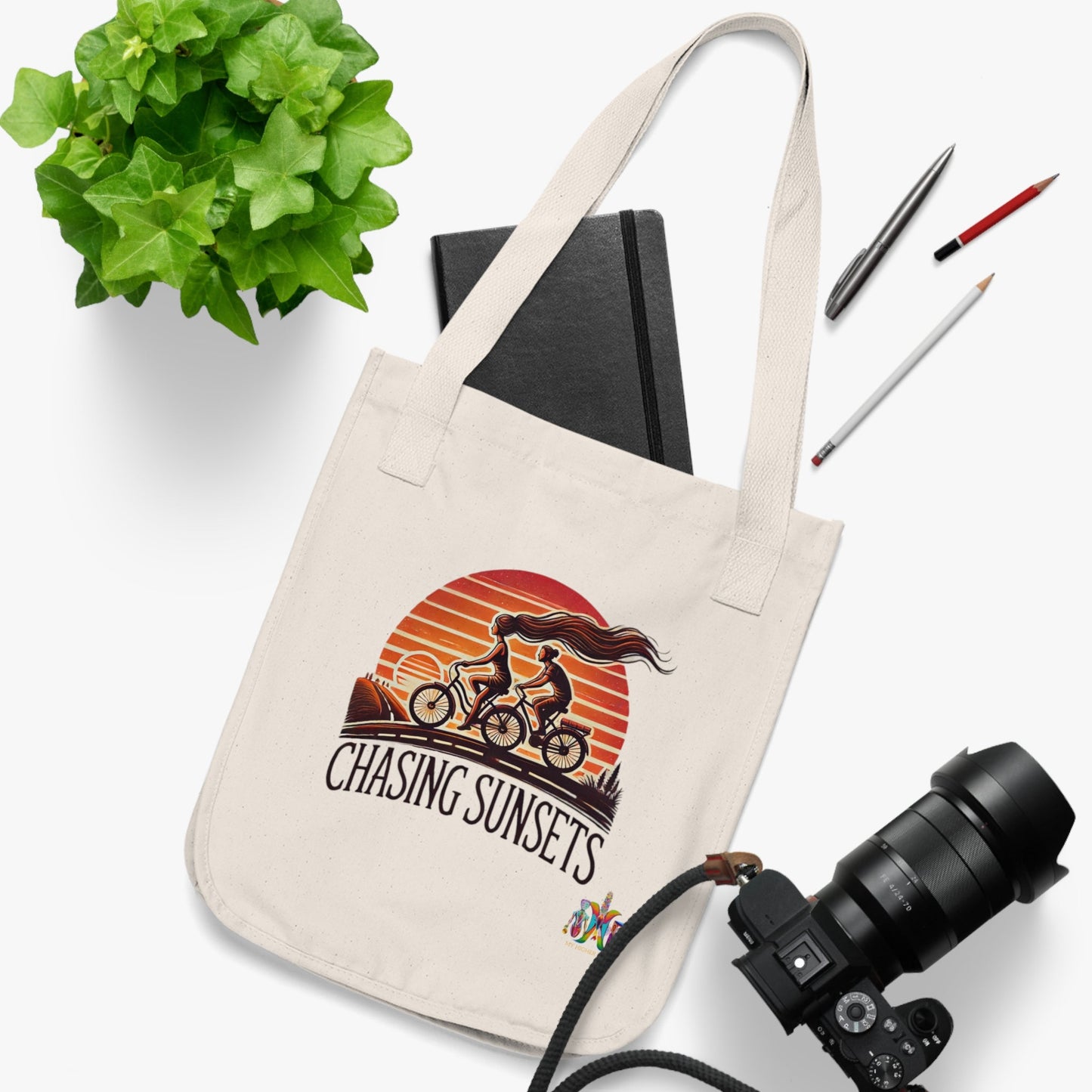 'Chasing Sunsets'_100% Organic Cotton Canvas Tote Bag - My Higher Being