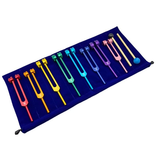 Colorful Tuning Forks Set (8 Forks) - My Higher Being