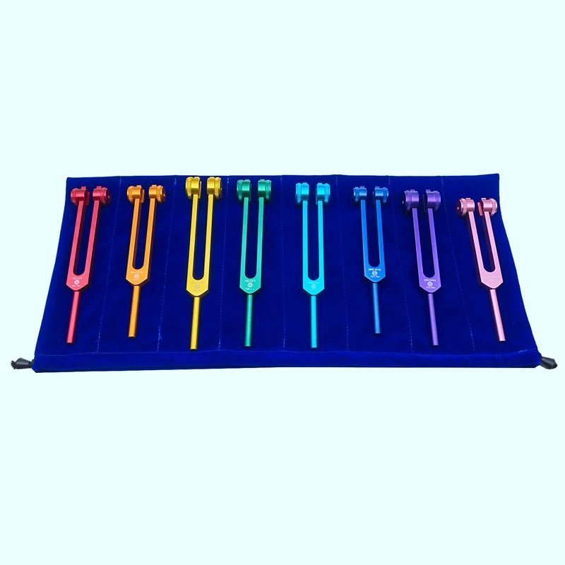 Colorful Tuning Forks Set (8 Forks) - My Higher Being