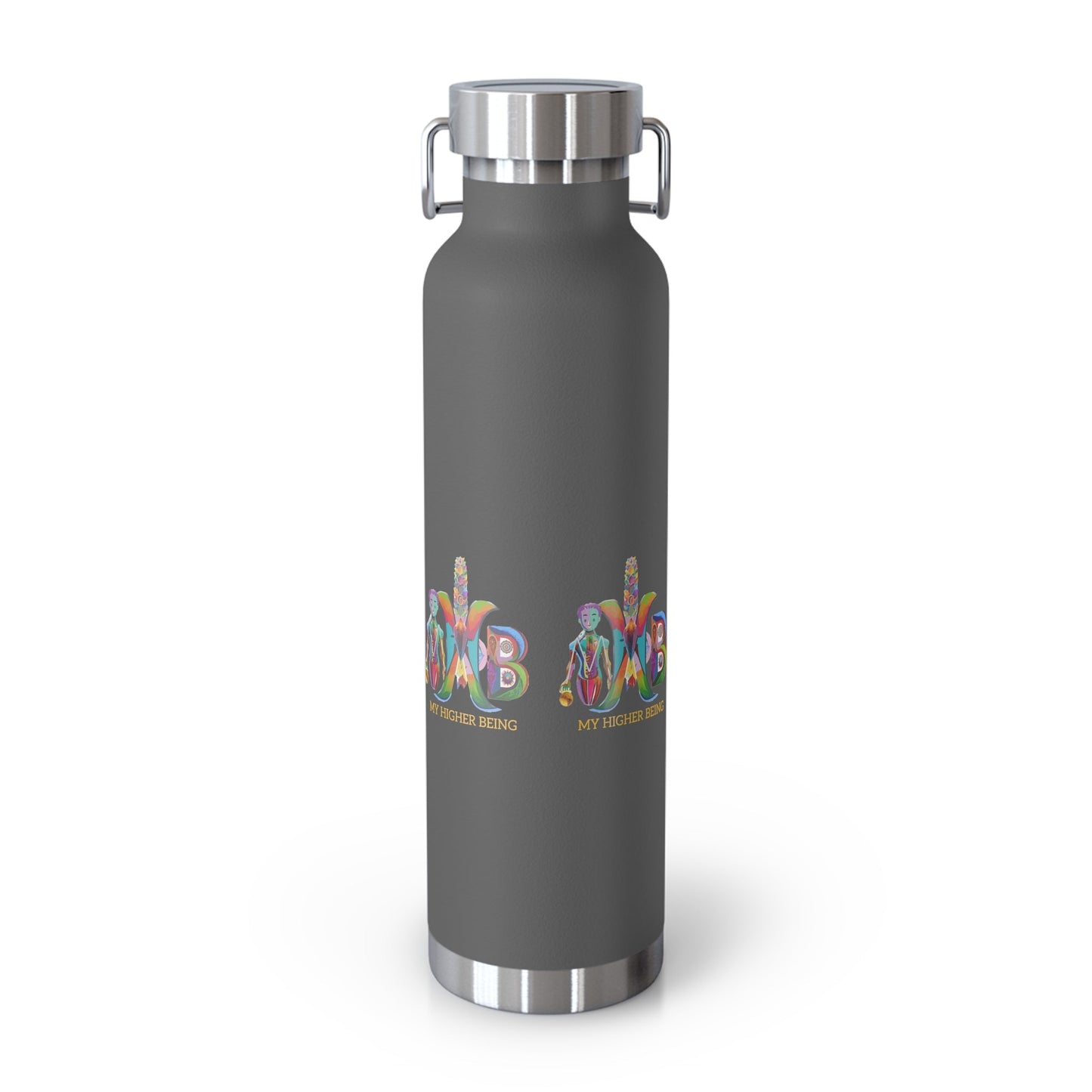 'I Intermittent Fast_16 - 8'_Copper Vacuum Insulated Bottle, 22oz - My Higher Being