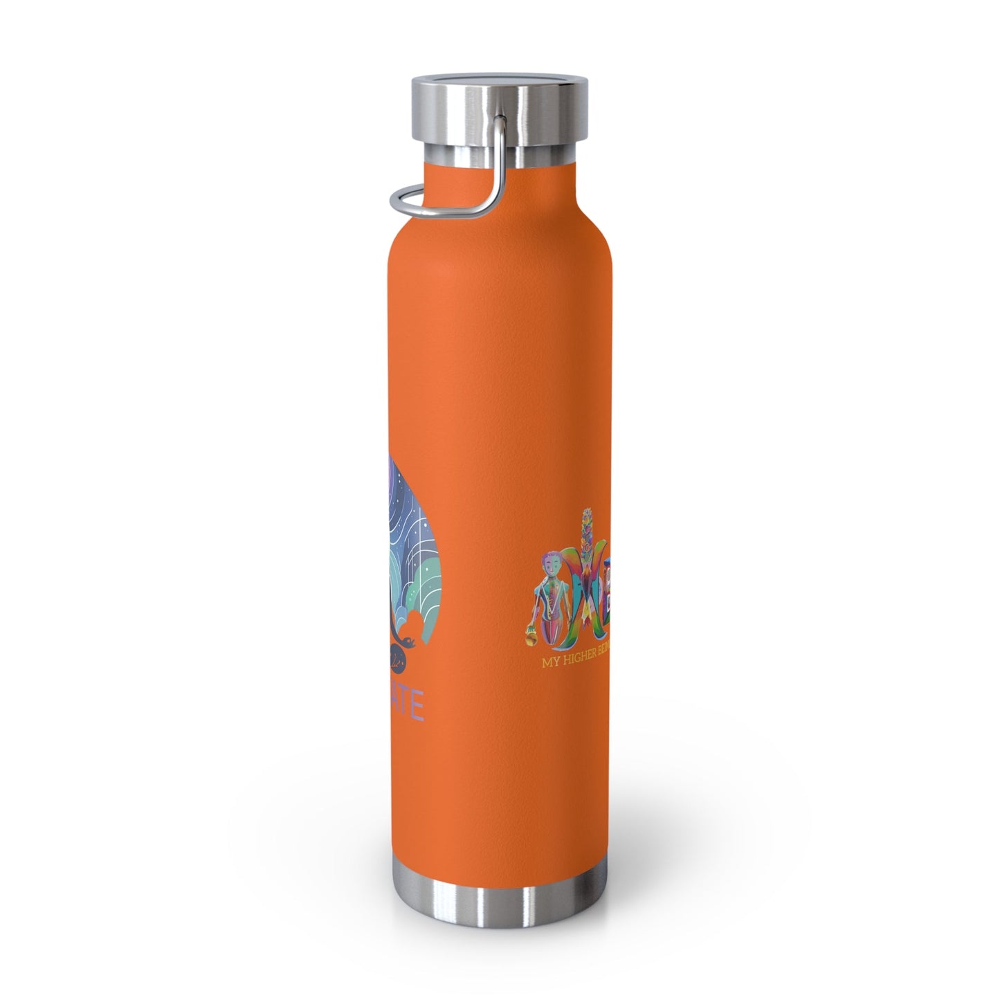 'I Meditate'_Copper Vacuum Insulated Bottle, 22oz - My Higher Being