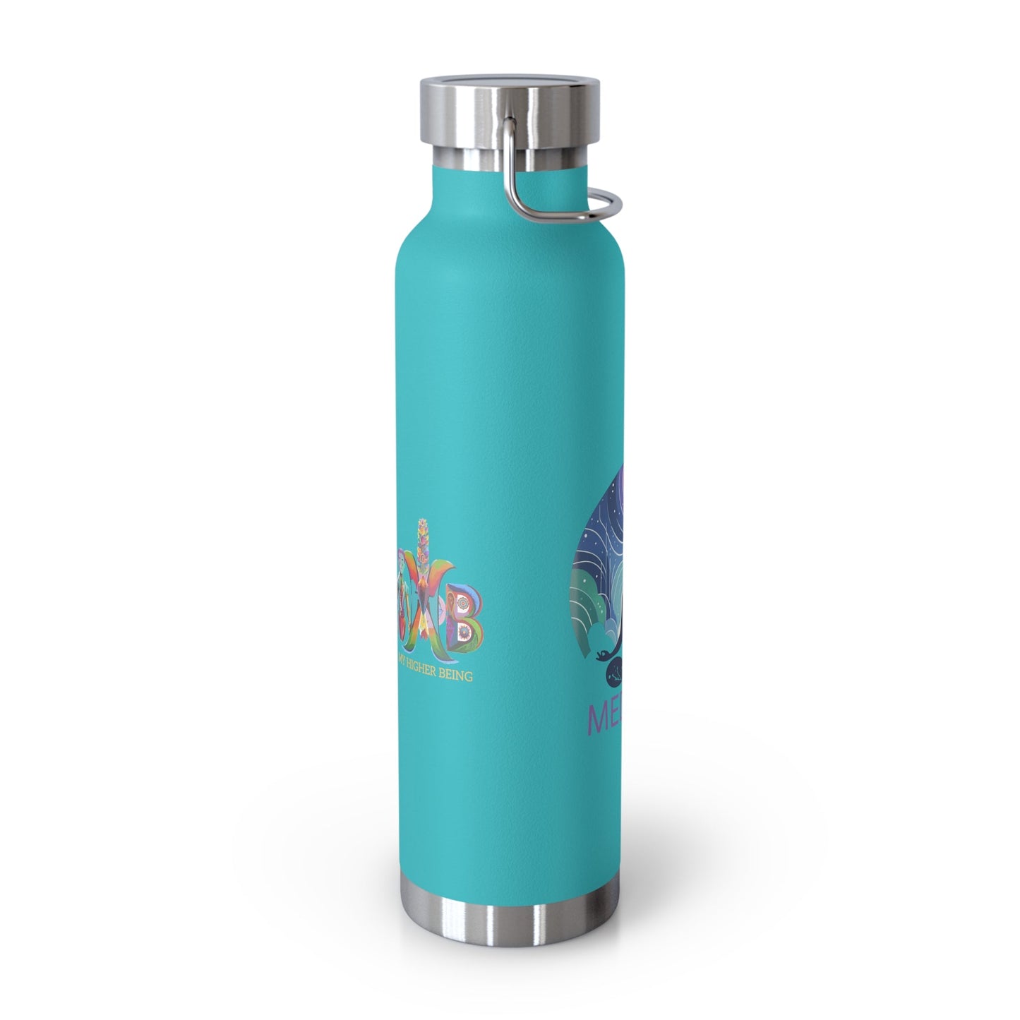 'I Meditate'_Copper Vacuum Insulated Bottle, 22oz - My Higher Being