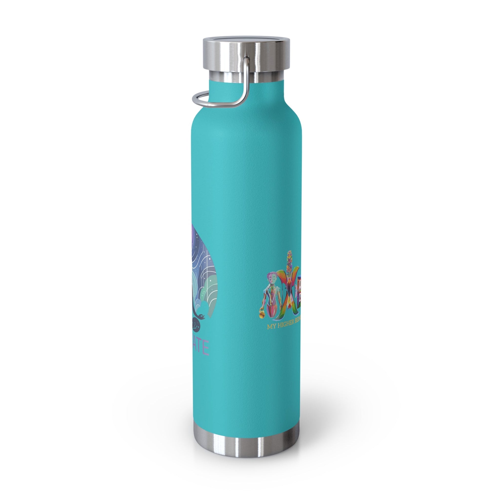 'I Meditate'_Copper Vacuum Insulated Bottle, 22oz - My Higher Being