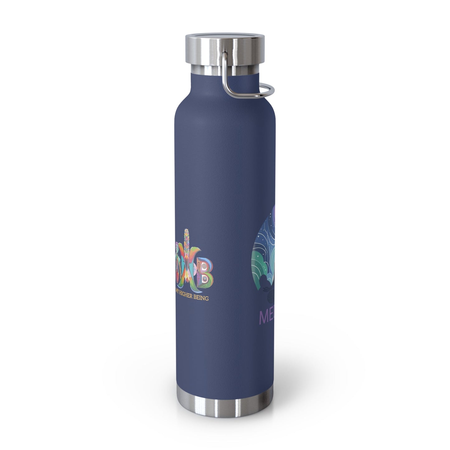 'I Meditate'_Copper Vacuum Insulated Bottle, 22oz - My Higher Being