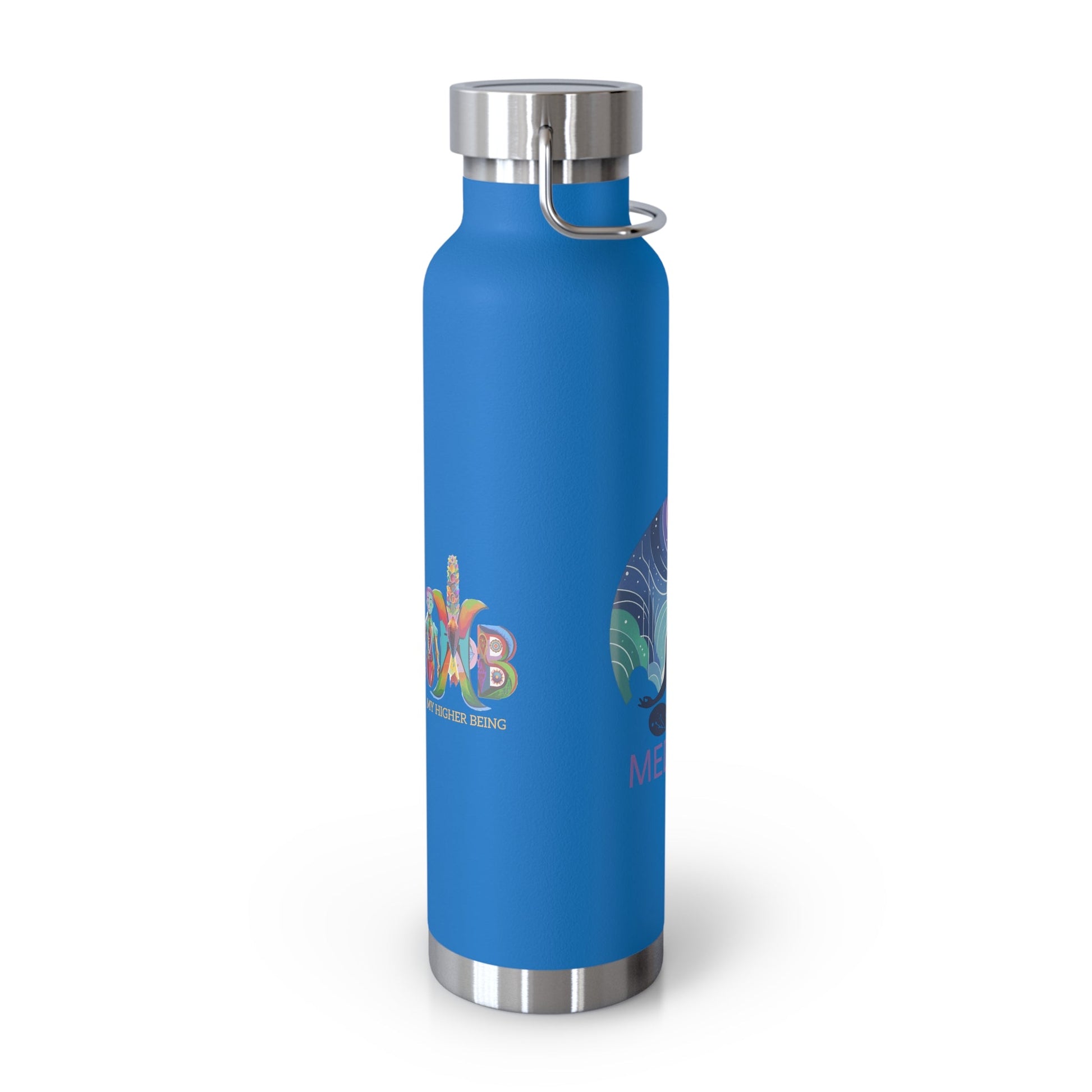 'I Meditate'_Copper Vacuum Insulated Bottle, 22oz - My Higher Being