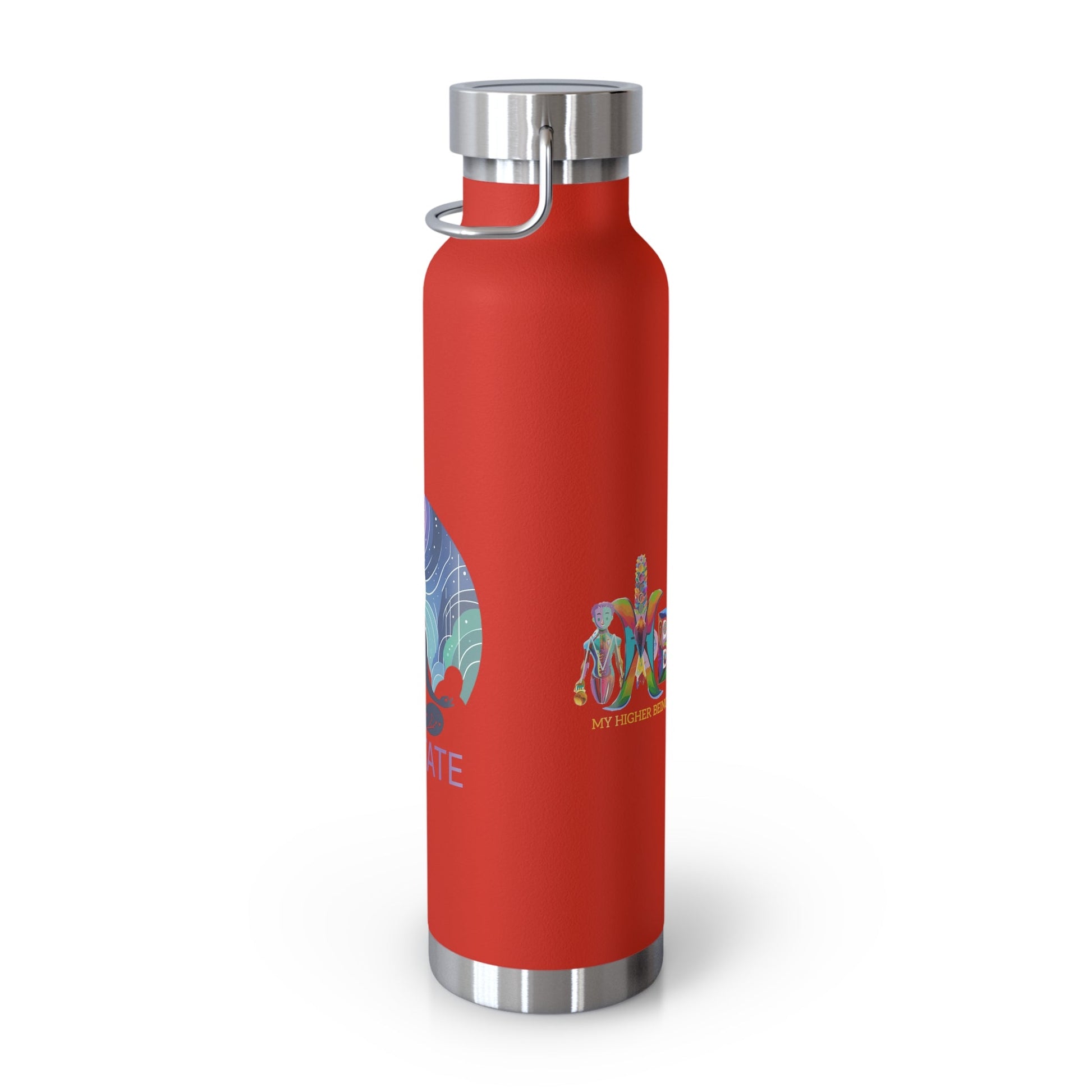 'I Meditate'_Copper Vacuum Insulated Bottle, 22oz - My Higher Being