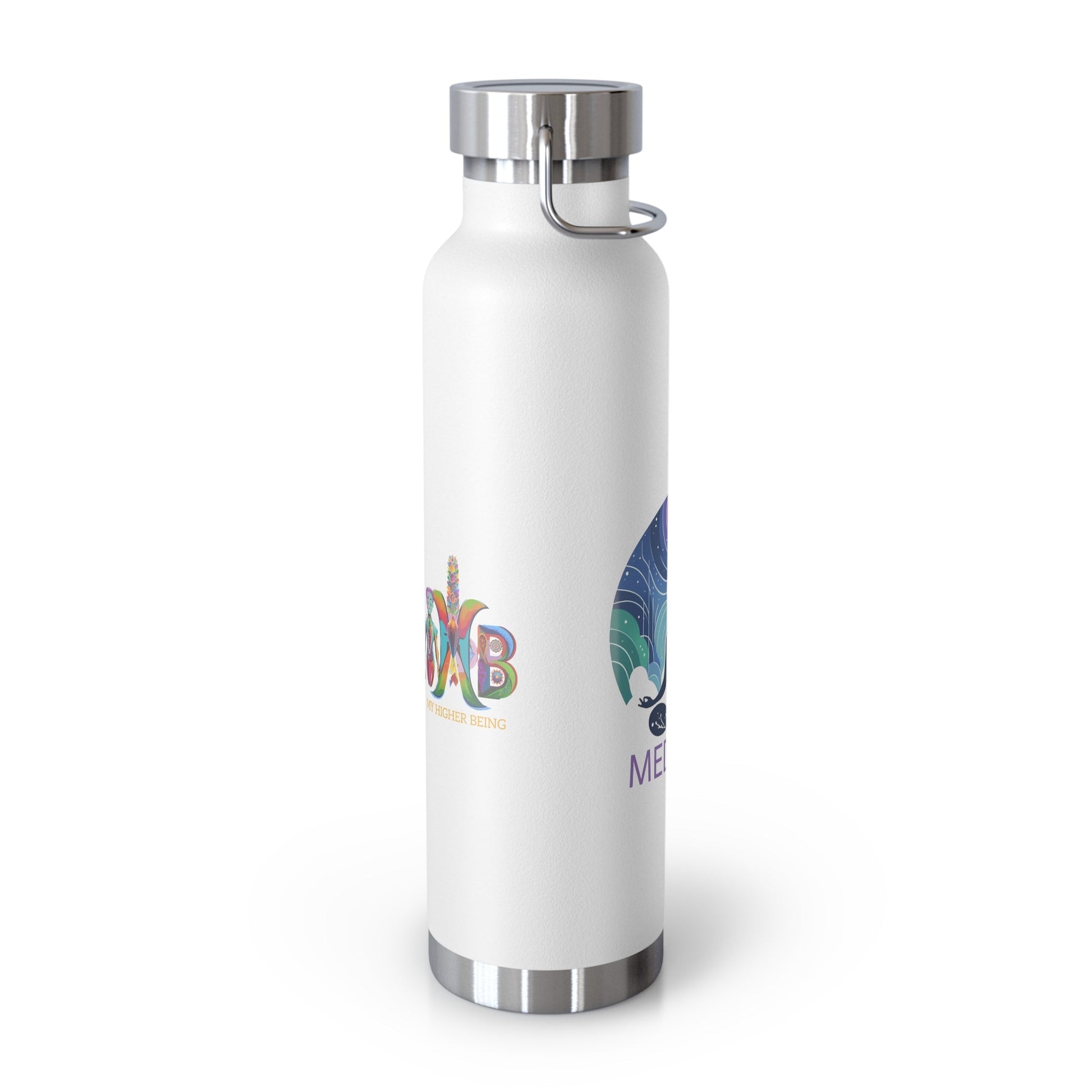 'I Meditate'_Copper Vacuum Insulated Bottle, 22oz - My Higher Being