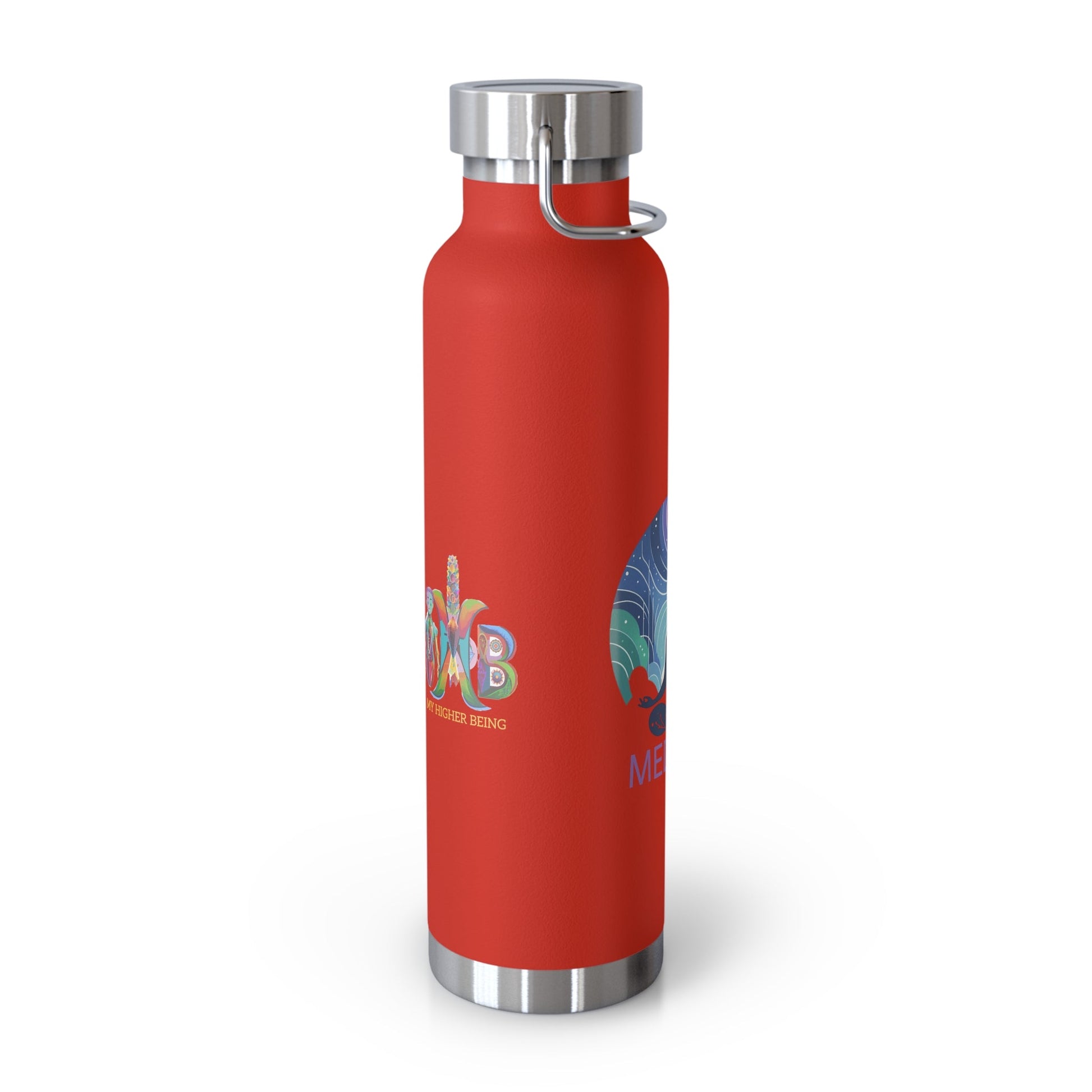 'I Meditate'_Copper Vacuum Insulated Bottle, 22oz - My Higher Being