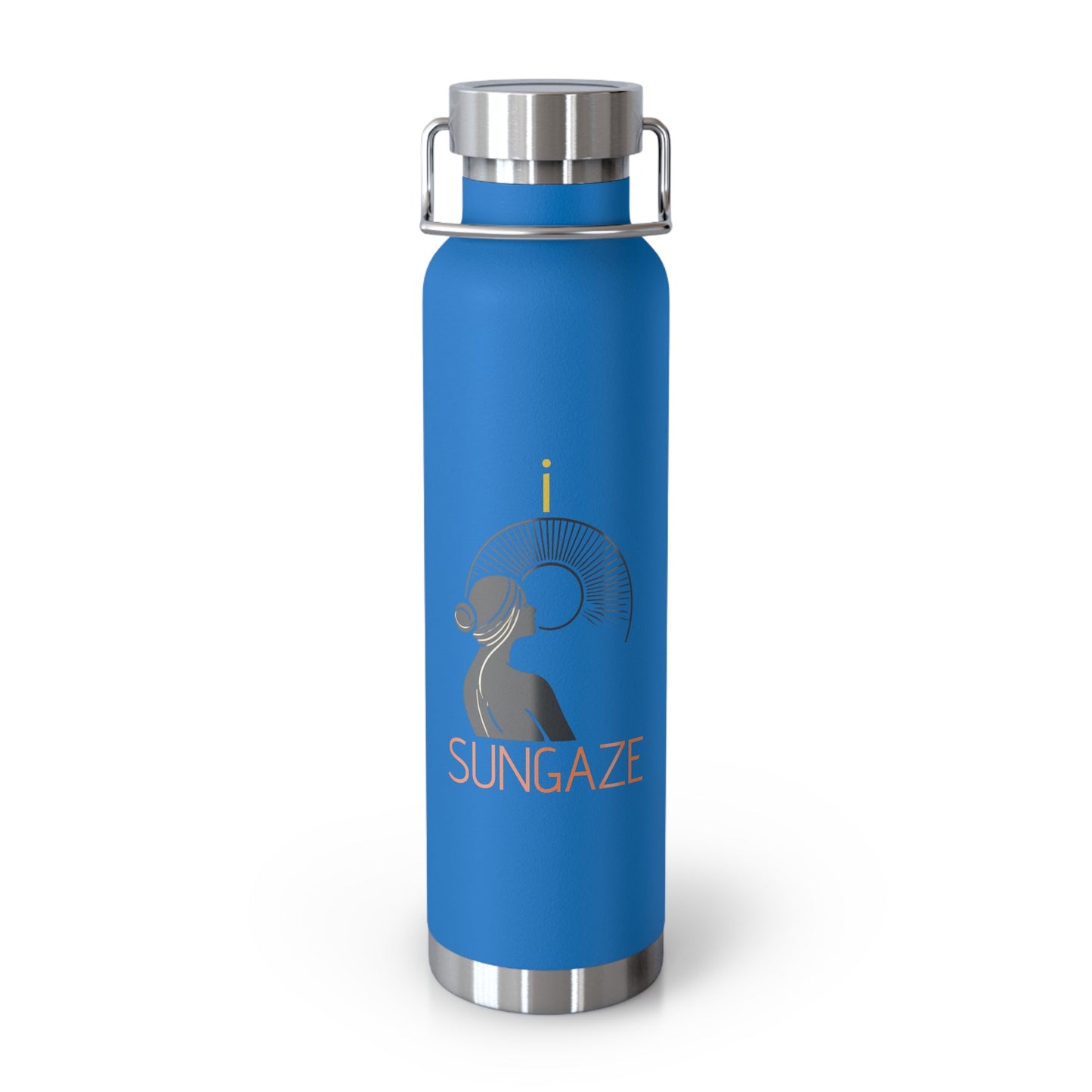 'I Sungaze'_Copper Vacuum Insulated Bottle, 22oz - My Higher Being