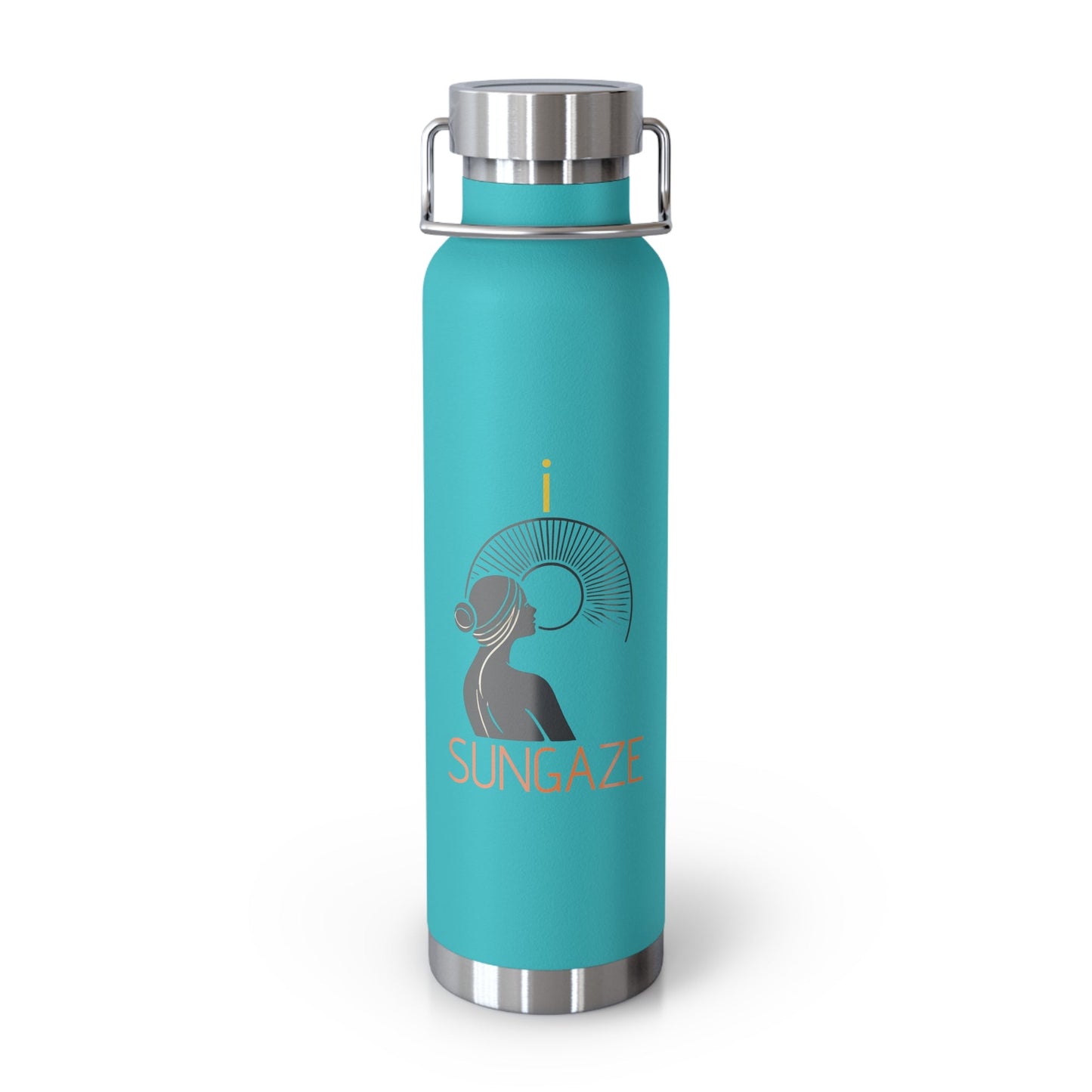'I Sungaze'_Copper Vacuum Insulated Bottle, 22oz - My Higher Being
