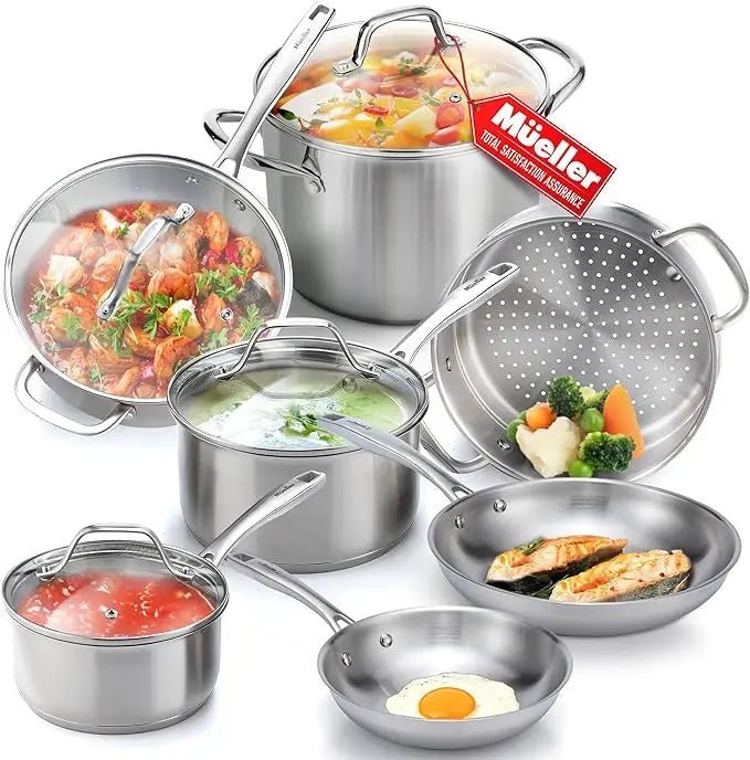 Stainless Steel Cookware - 11 or 17 Set - My Higher Being