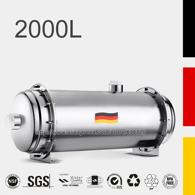 Ultrafiltration Water Filter - 304 Stainless Steel - 600L to 3000L Capacity - My Higher Being