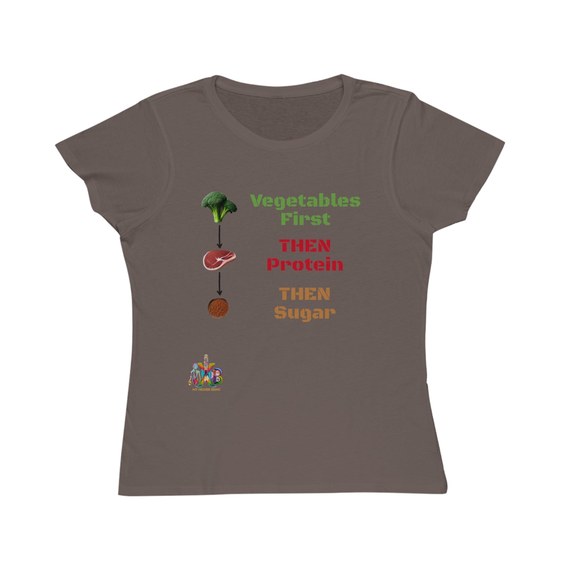'Vegetables First'_100% Organic Women's Classic T-Shirt - My Higher Being