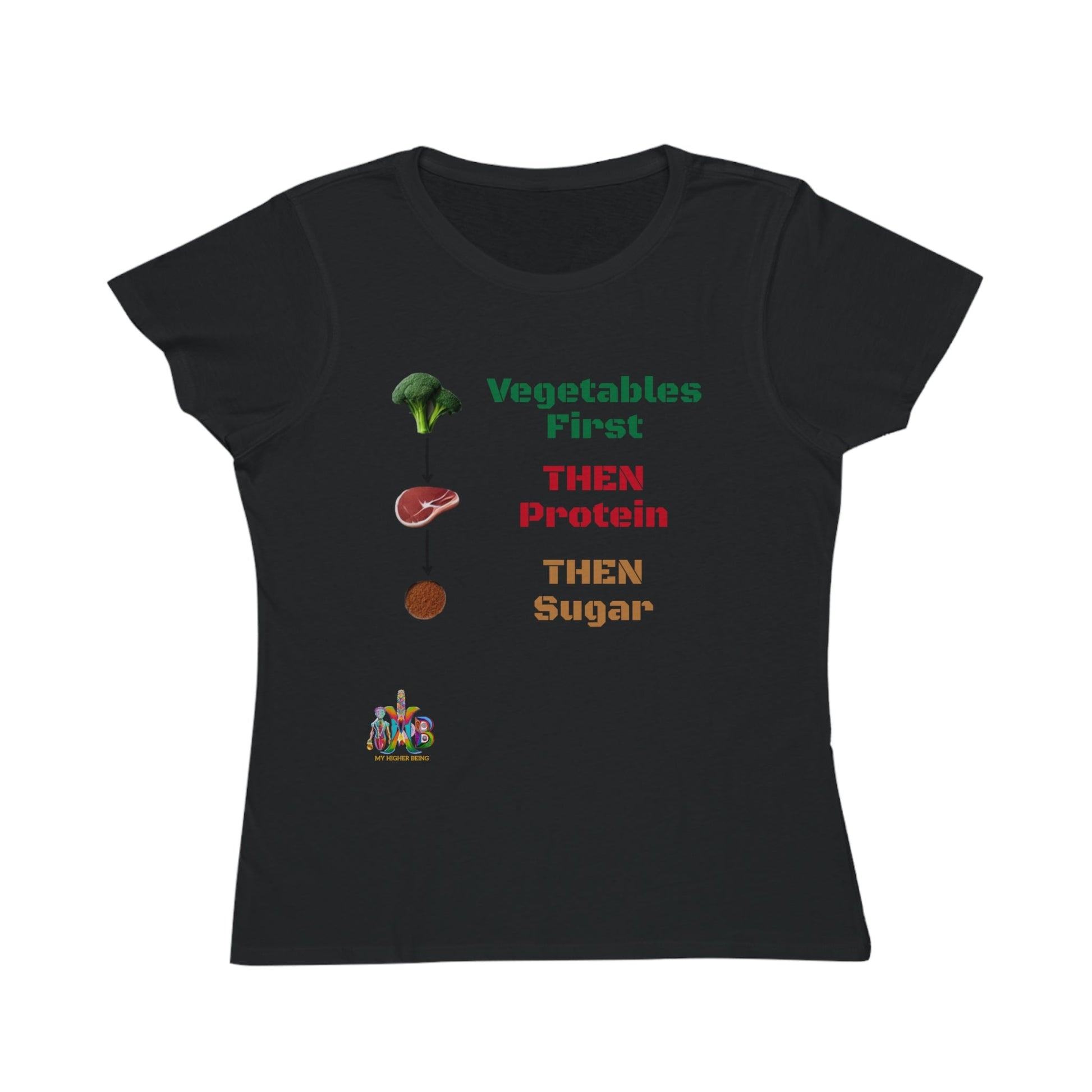 'Vegetables First'_100% Organic Women's Classic T-Shirt - My Higher Being