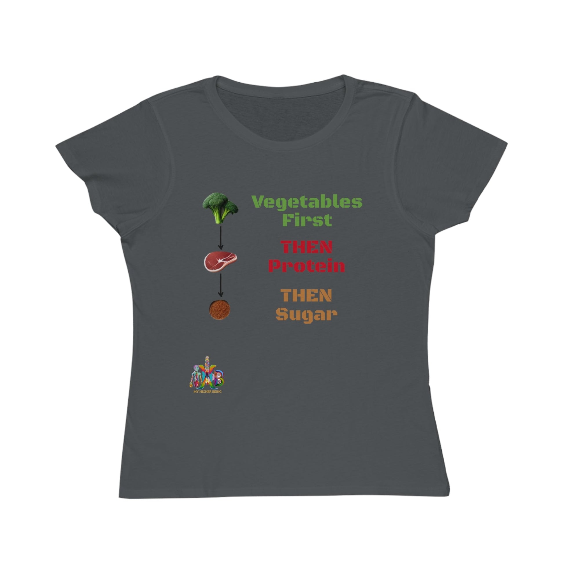 'Vegetables First'_100% Organic Women's Classic T-Shirt - My Higher Being