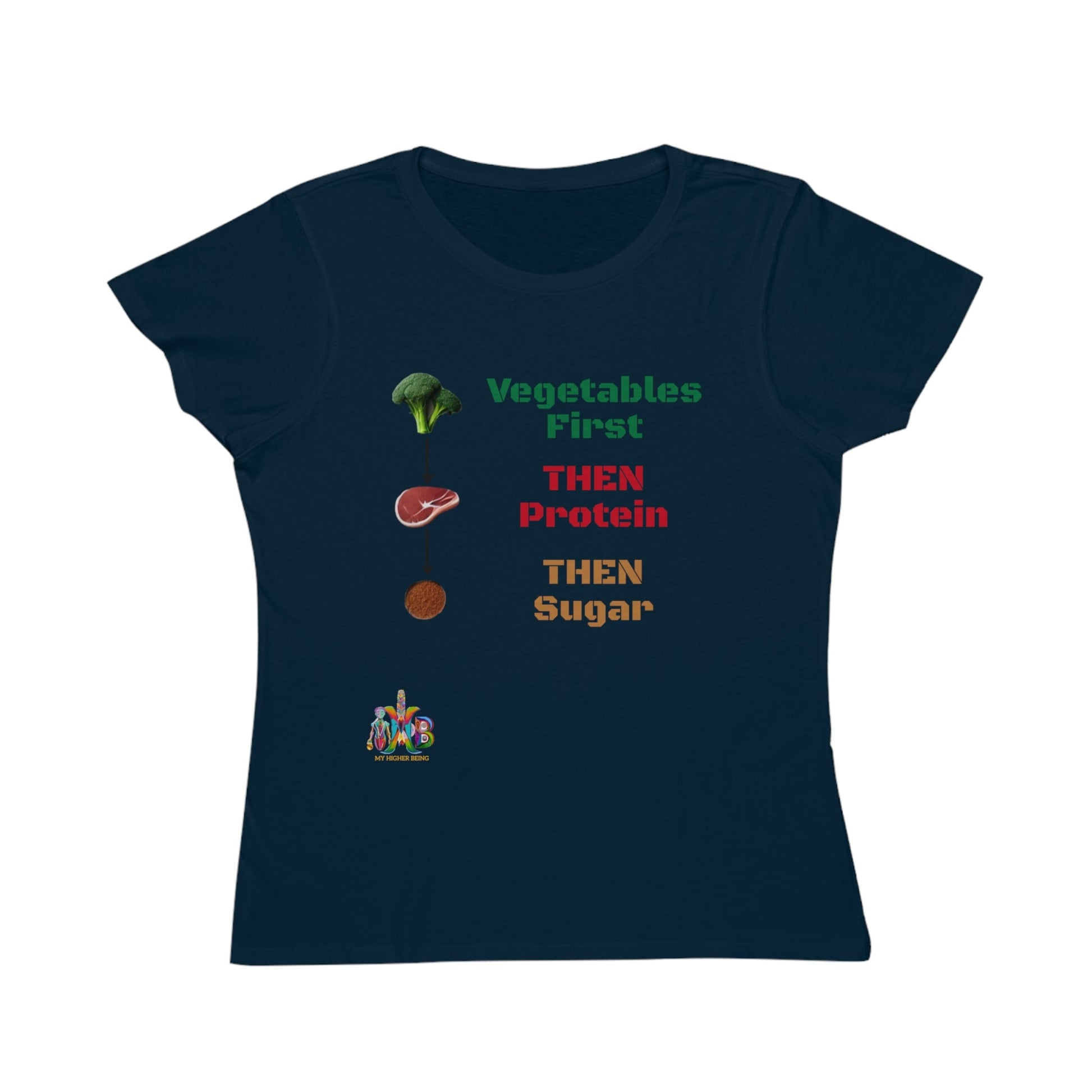 'Vegetables First'_100% Organic Women's Classic T-Shirt - My Higher Being