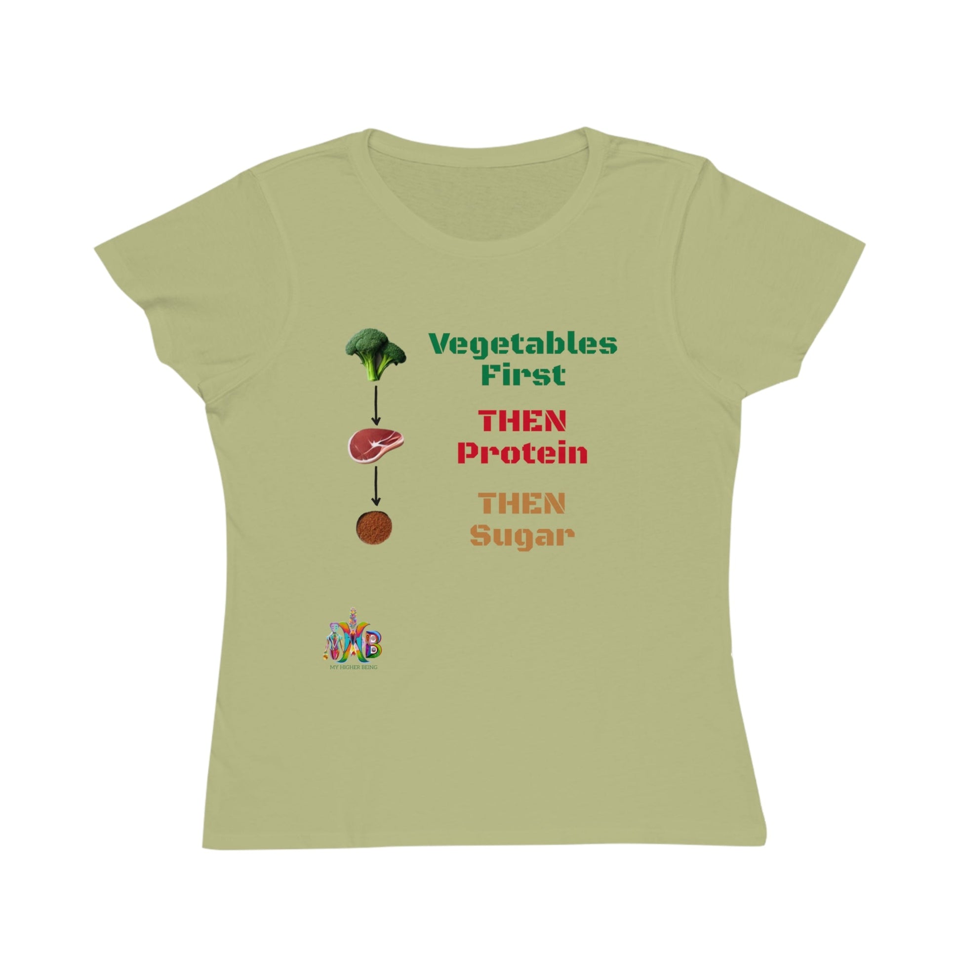 'Vegetables First'_100% Organic Women's Classic T-Shirt - My Higher Being
