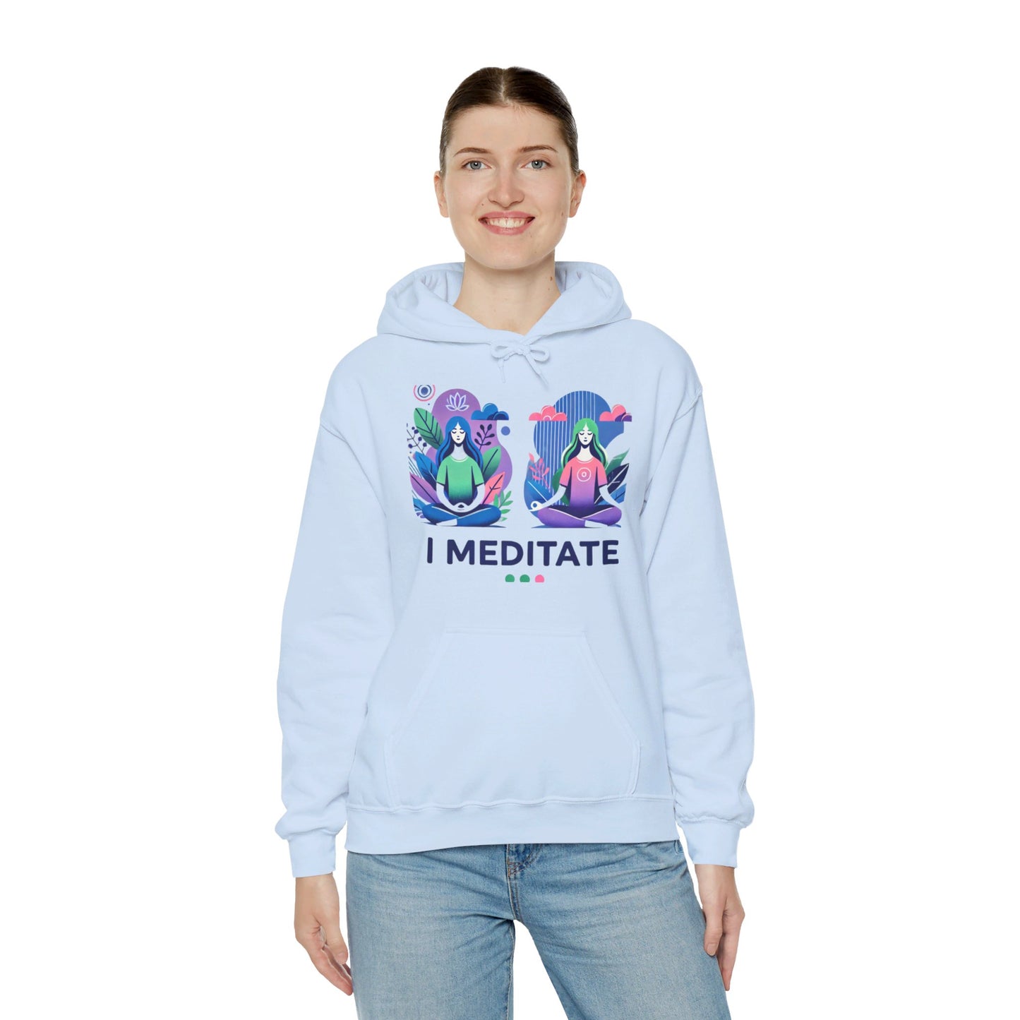 I Meditate Female Double Woman's Hoodie - My Higher Being