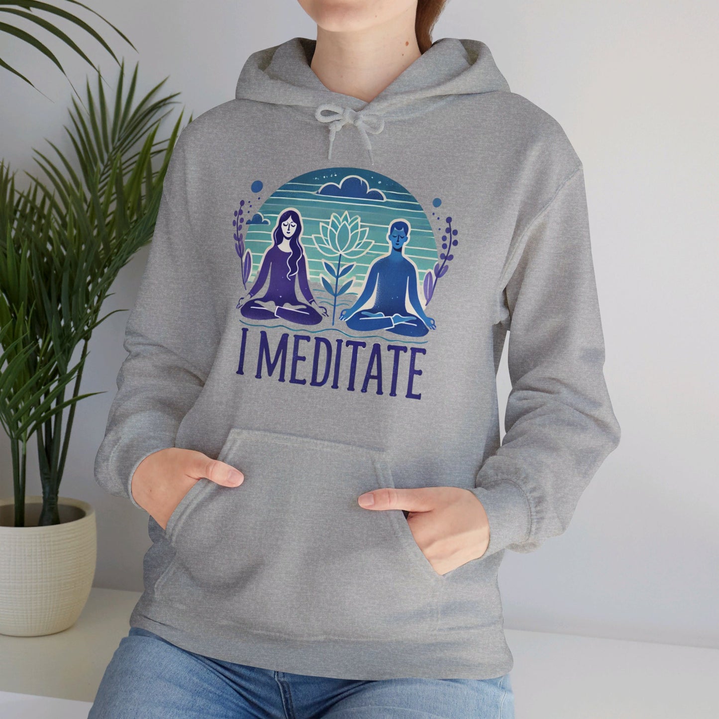 I Meditate Couples' Hoodie - My Higher Being