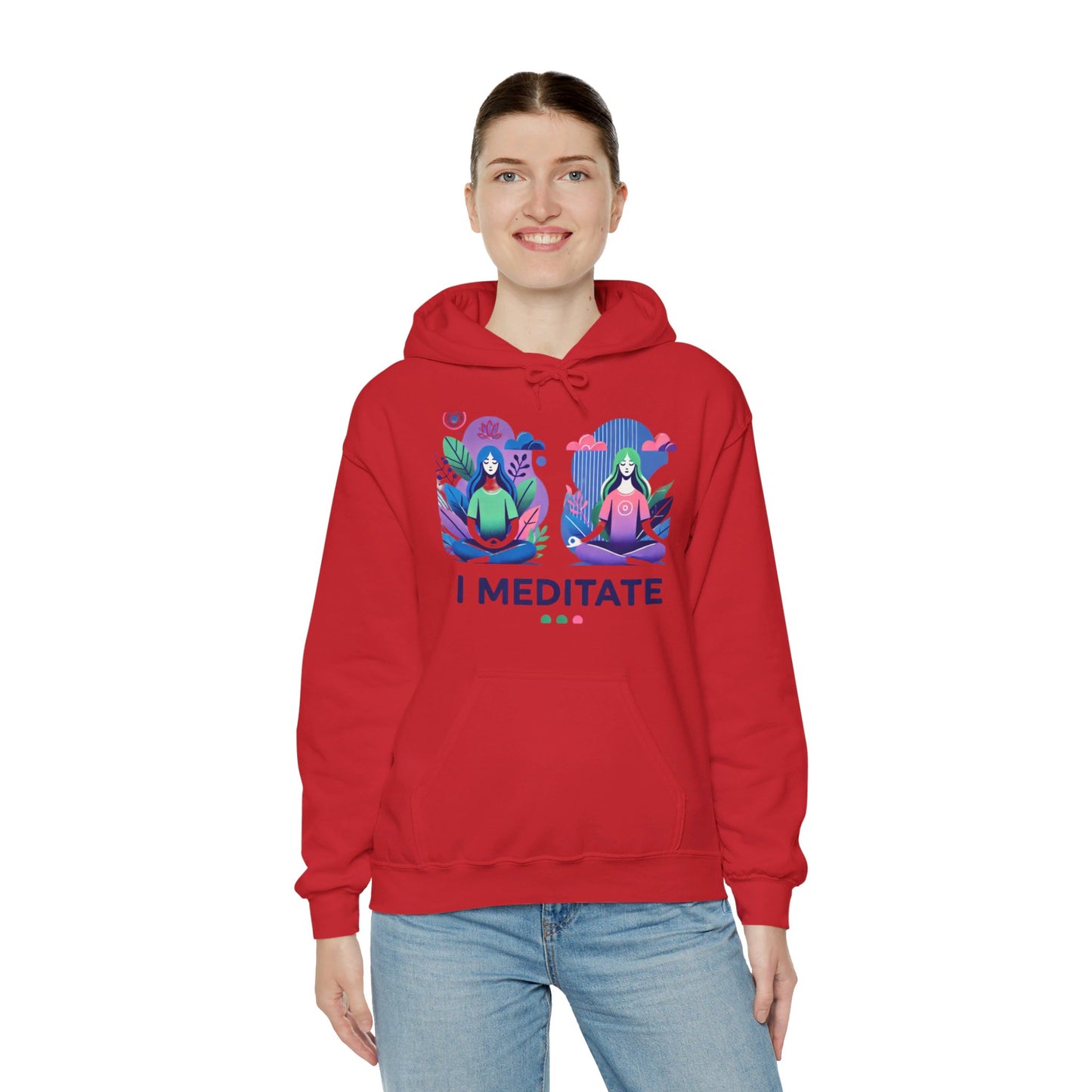 I Meditate Female Double Woman's Hoodie - My Higher Being