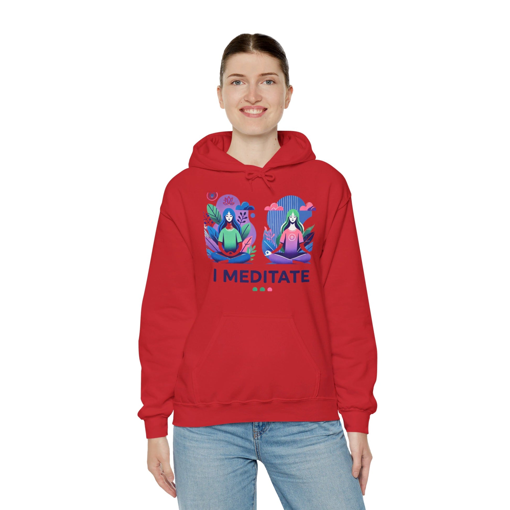 I Meditate Female Double Woman's Hoodie - My Higher Being