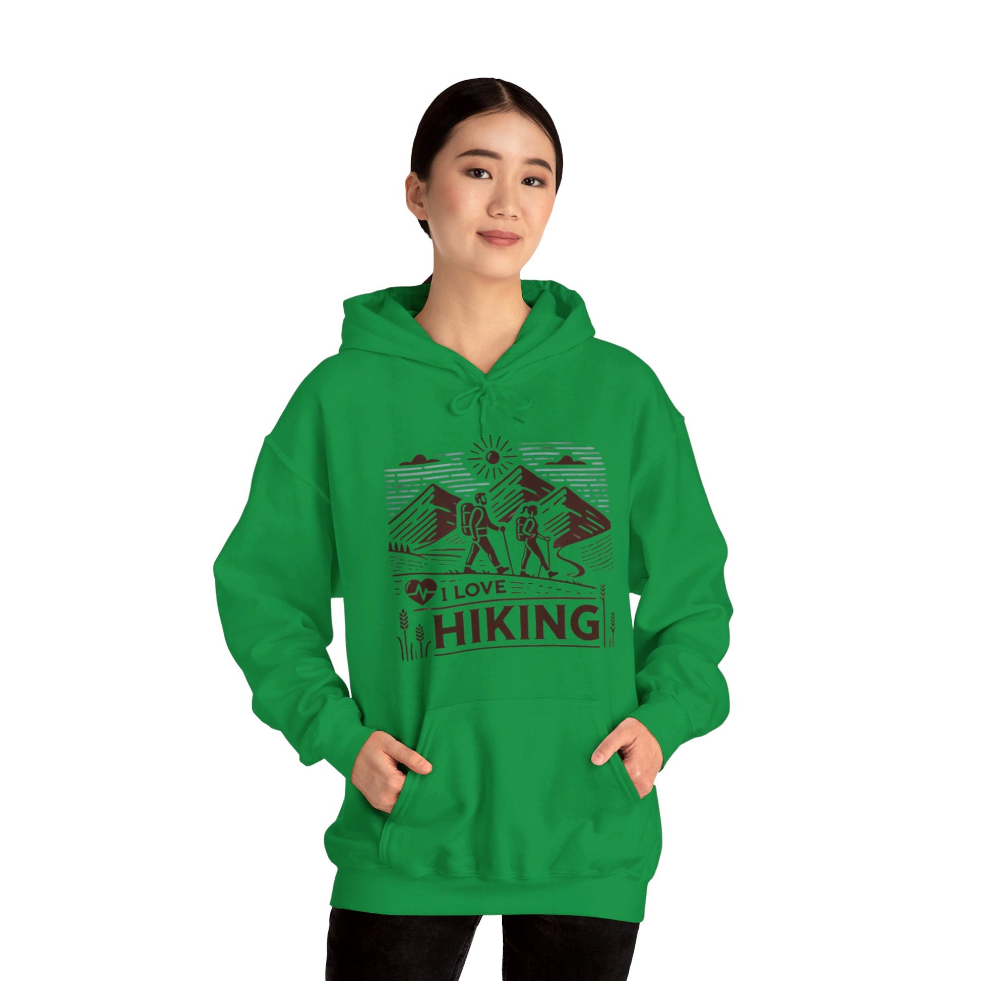 I Love Hiking Couples' Hoodie - My Higher Being