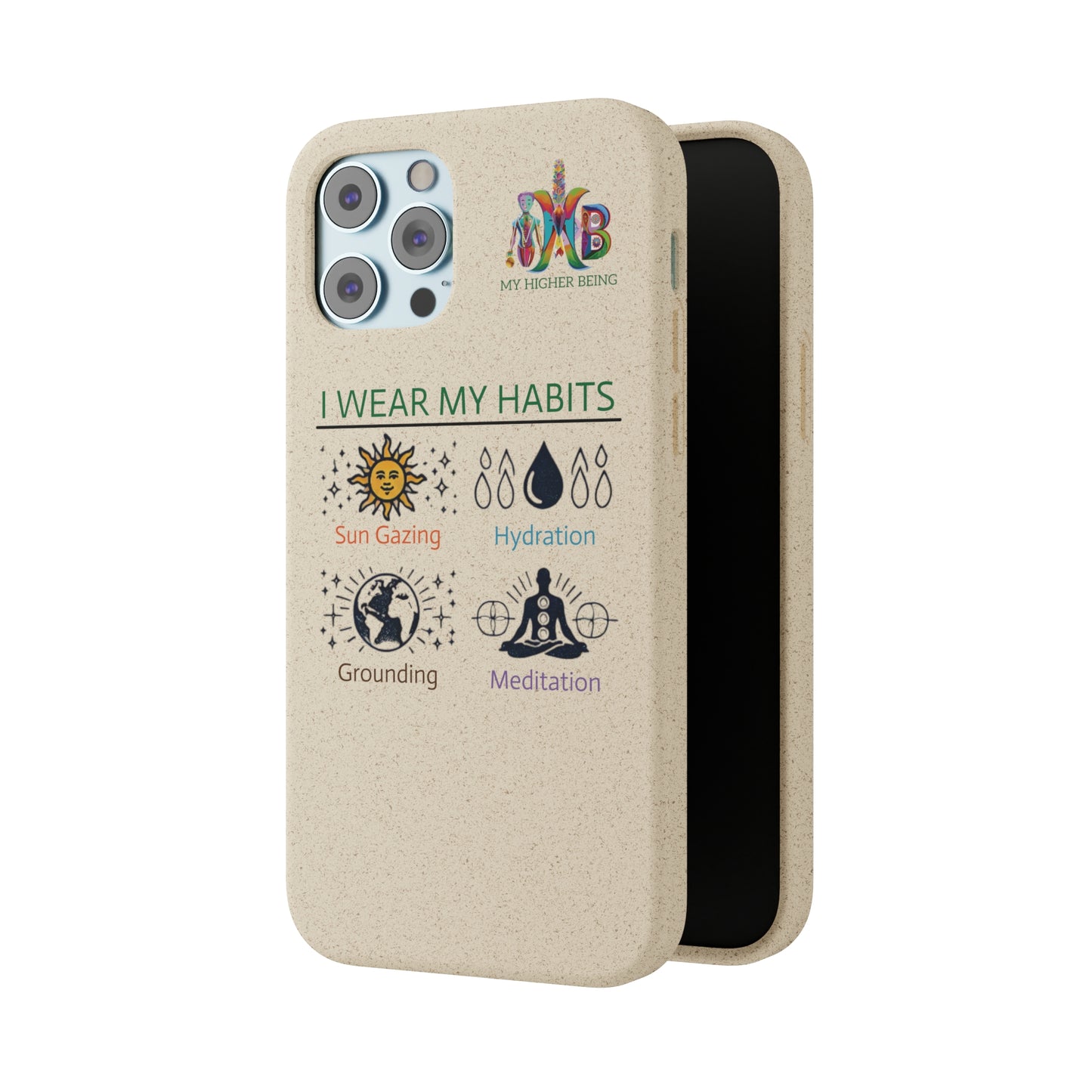 I Wear My Habits — Plastic Free Biodegradable Phone Case — MHB Edition