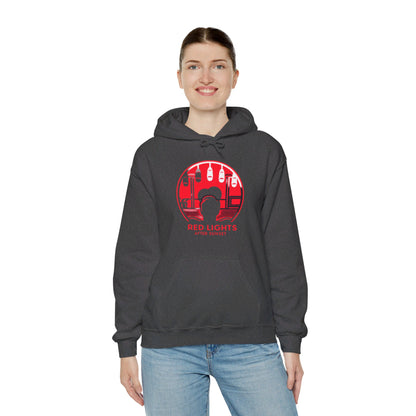 Red Lights After Sunset Man's Hoodie - My Higher Being