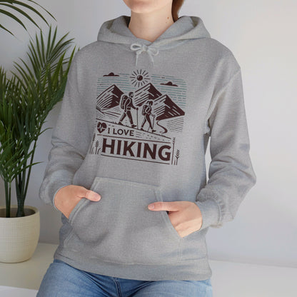 I Love Hiking Couples' Hoodie - My Higher Being