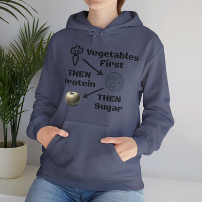 Vegetables First Hoodie - My Higher Being