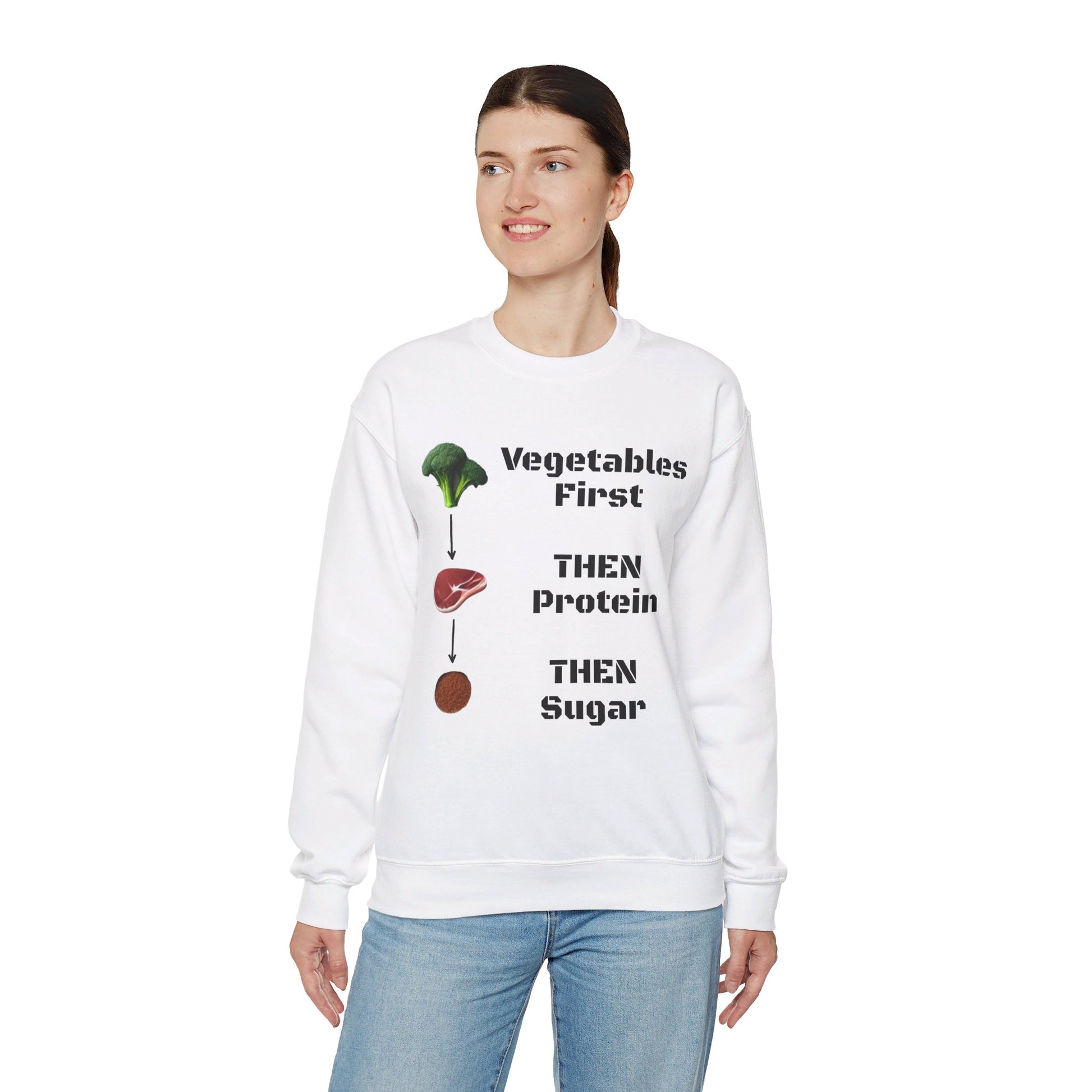 Vegetables First Sweatshirt - My Higher Being