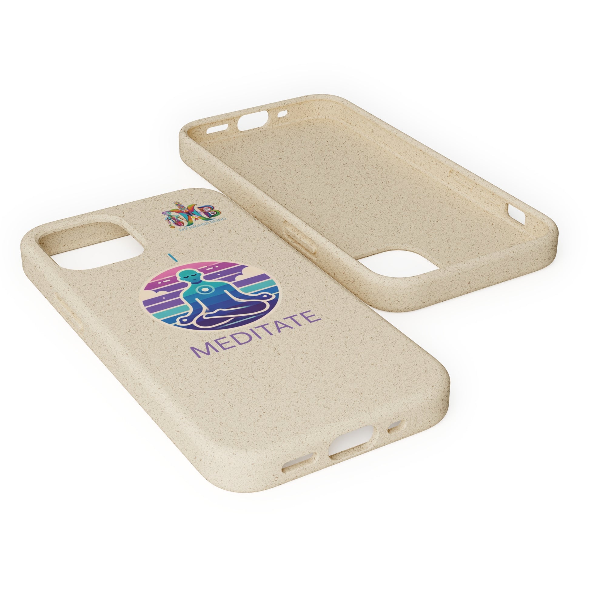 'I Meditate'_Plastic Free Biodegradable Phone Case (MHB Edition) - My Higher Being