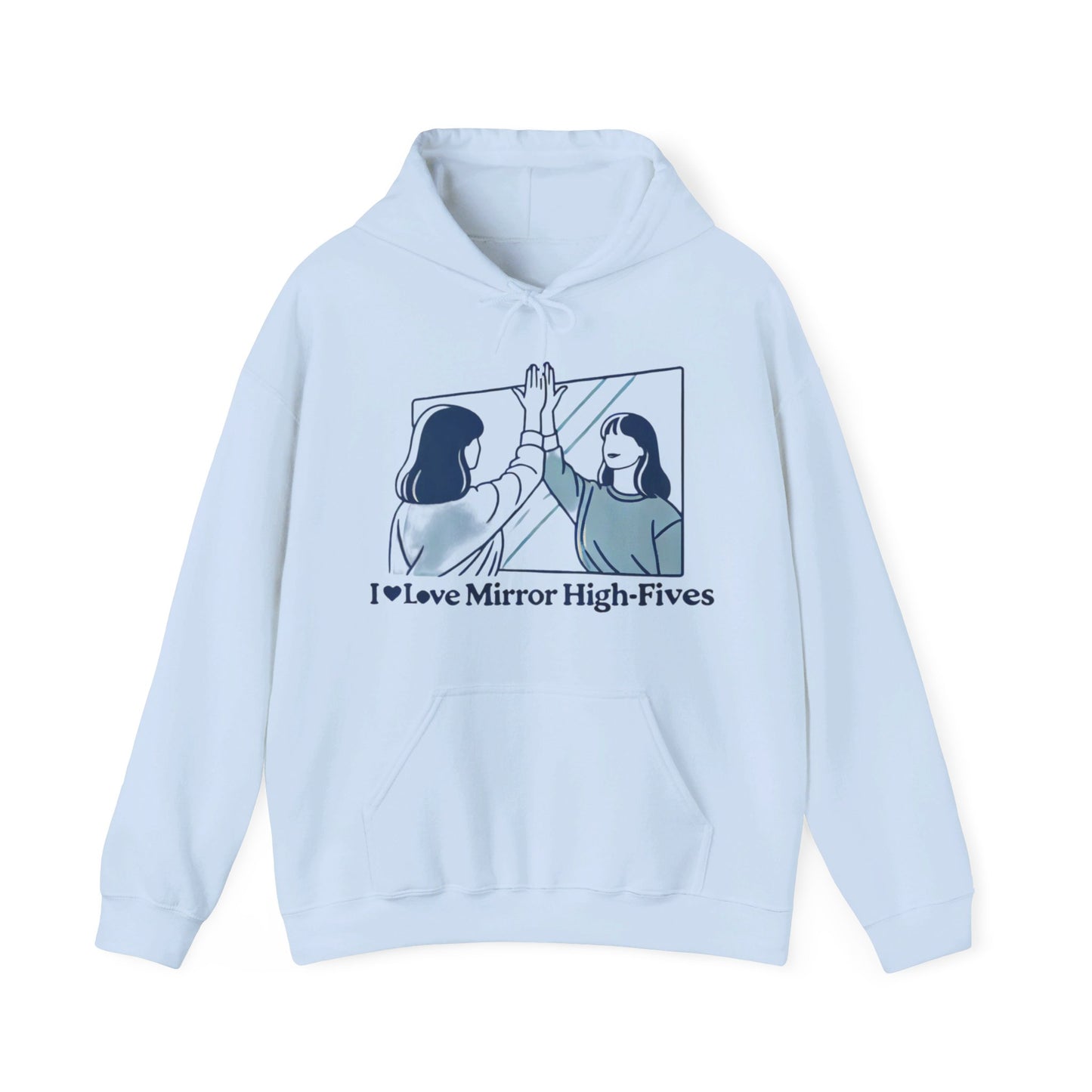 I Love Mirror High Fives Woman's Hoodie - My Higher Being