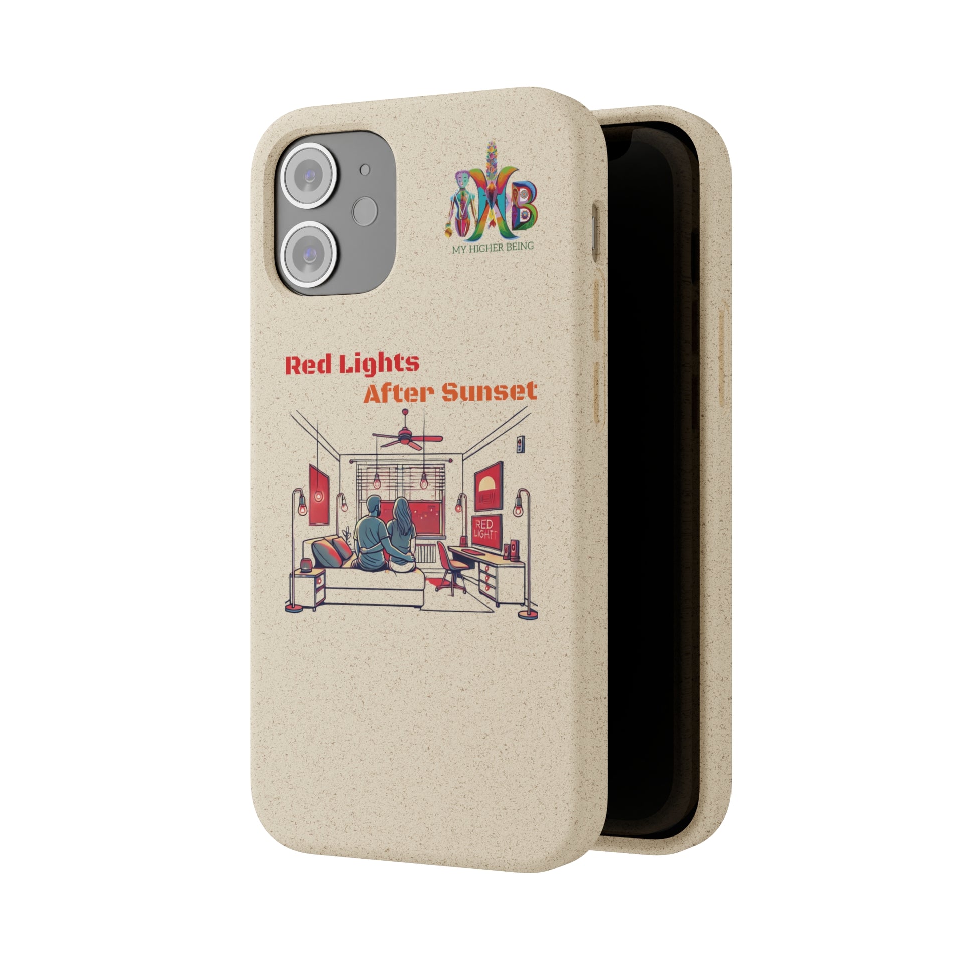 'Red Lights After Sunset'_Plastic Free Biodegradable Phone Case (MHB Edition) - My Higher Being