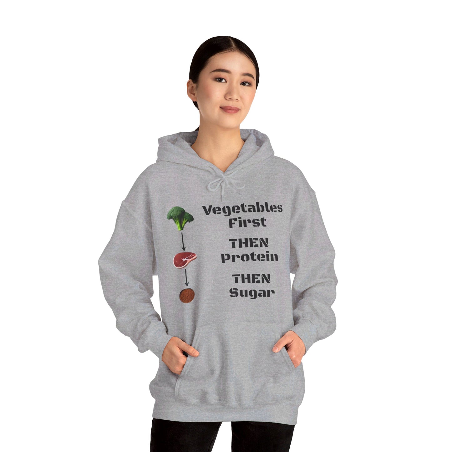 Vegetables First Hoodie - My Higher Being