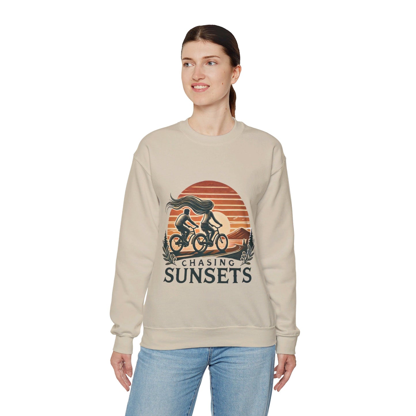 Chasing Sunsets Couples' Sweatshirt - My Higher Being