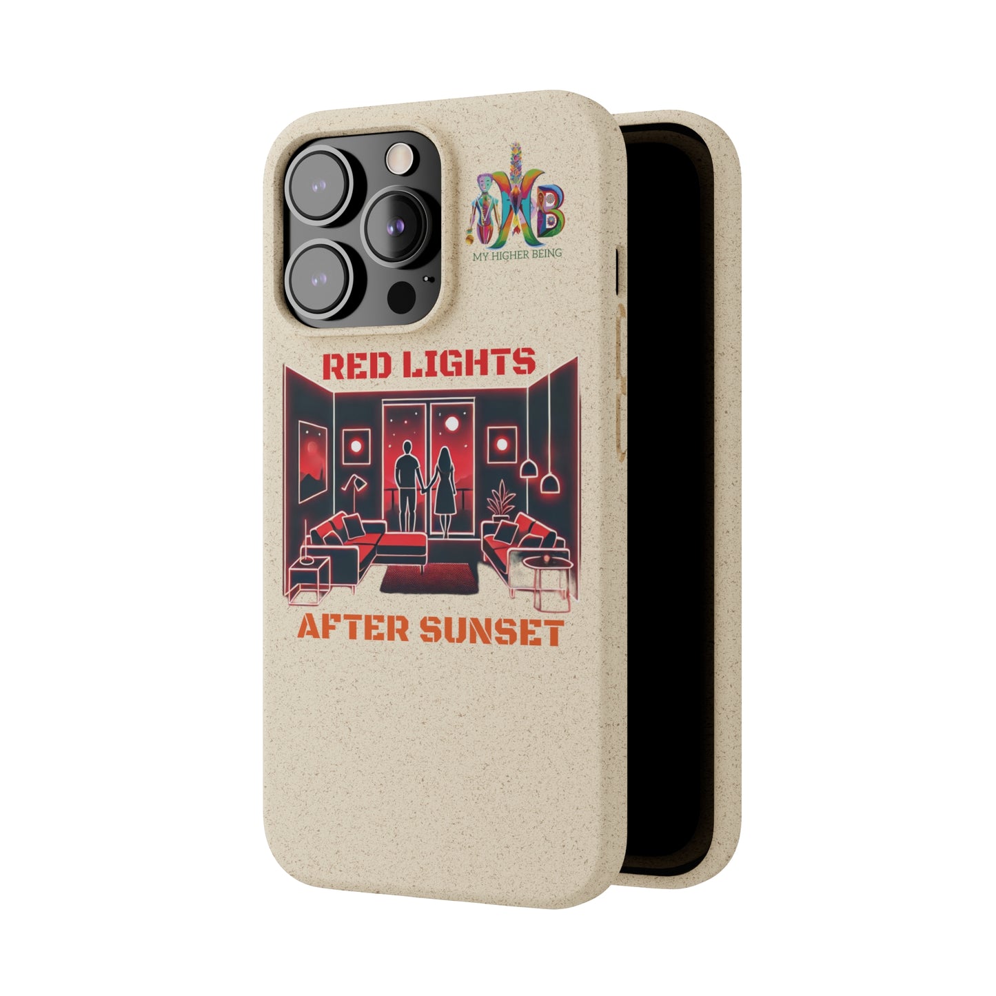 'Red Lights After Sunset'_Plastic Free Biodegradable Phone Case (MHB Edition) - My Higher Being