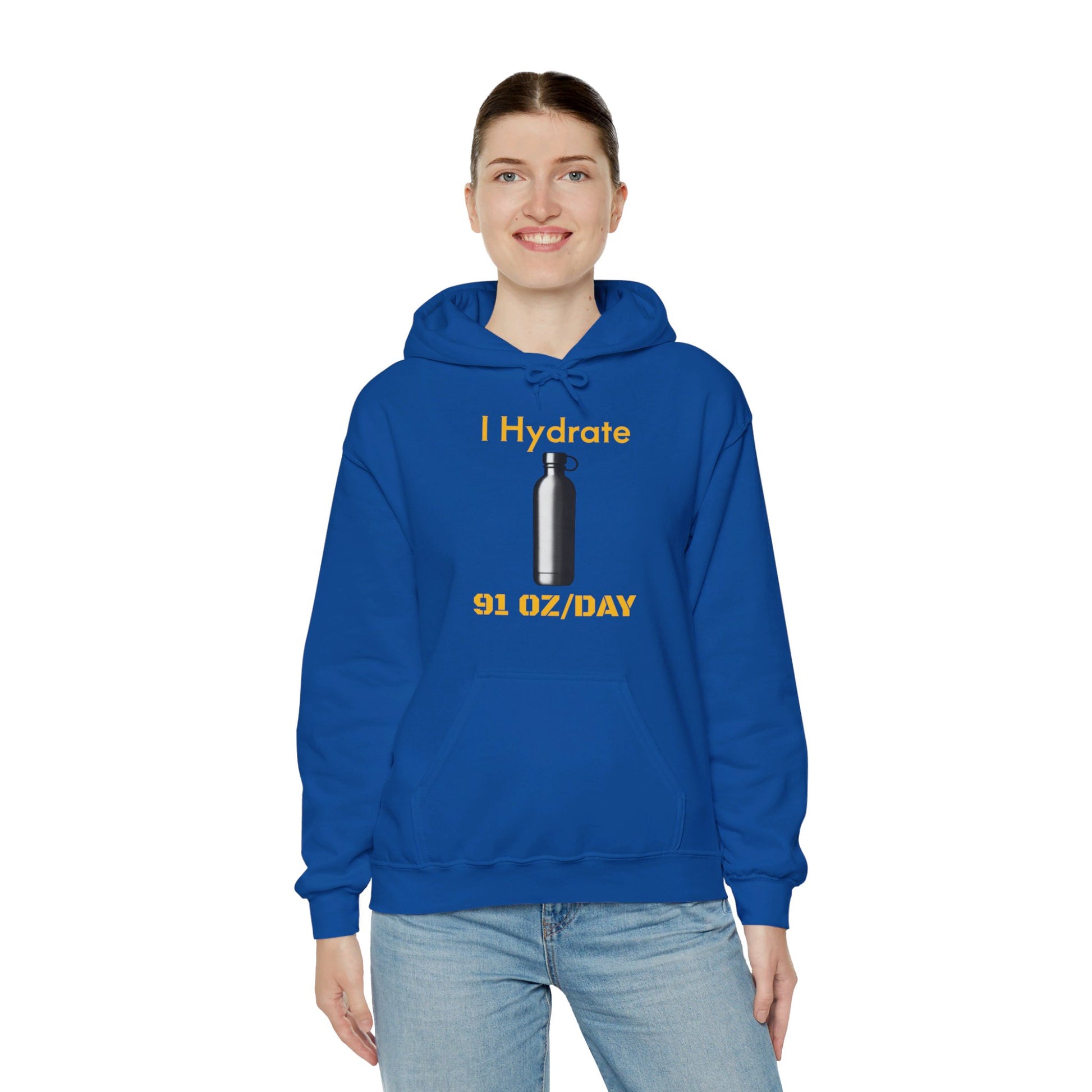 I Hydrate Woman's Hoodie_91 oz/day - My Higher Being