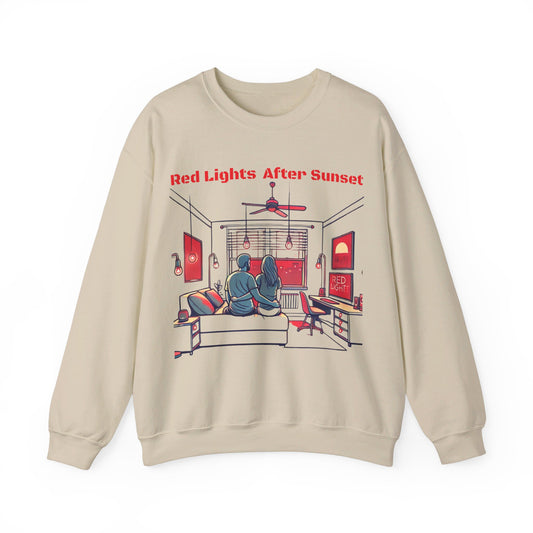 Red Lights After Sunset Couples' Sweatshirt - My Higher Being