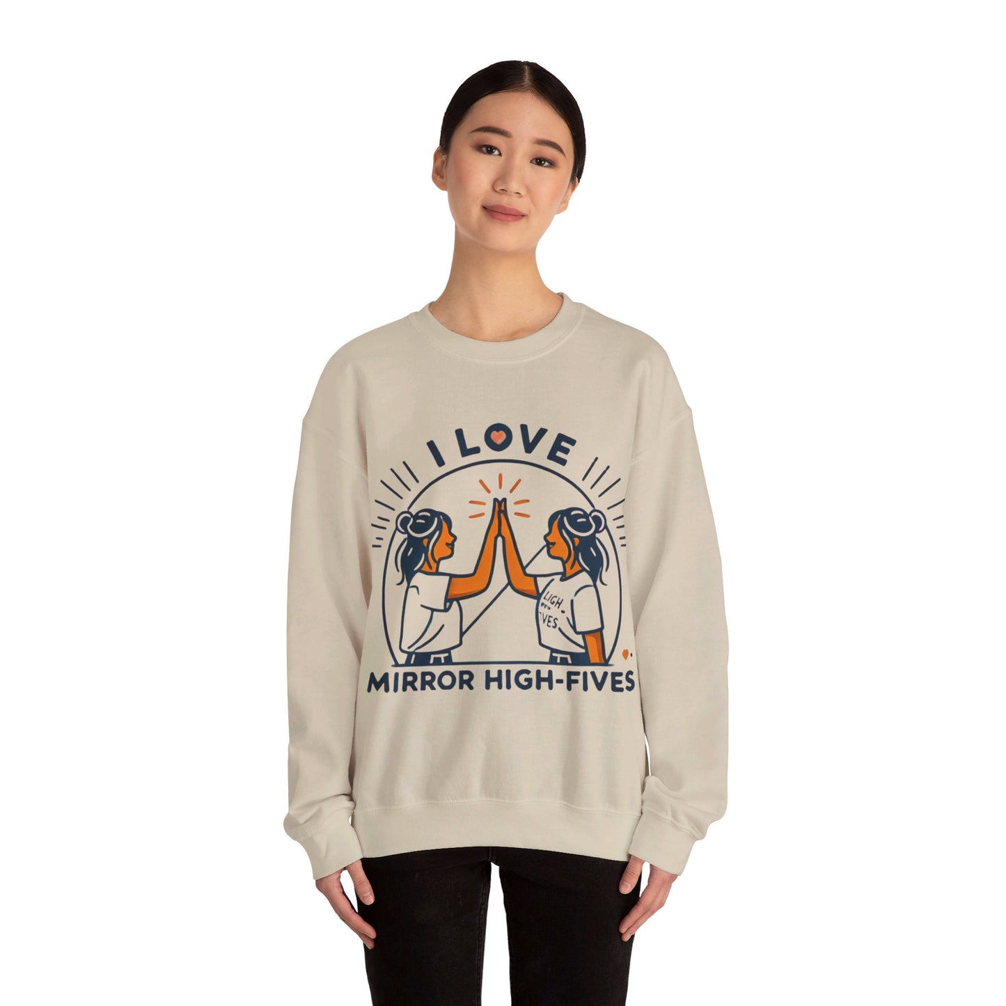 I Love Mirror High Fives Woman's Sweatshirt - My Higher Being