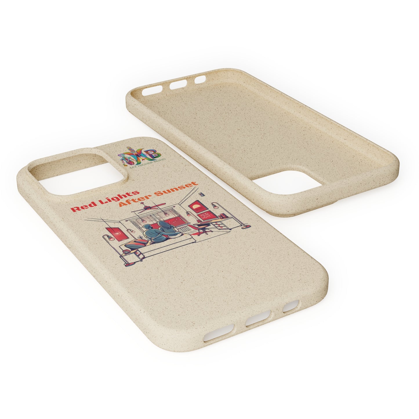 'Red Lights After Sunset'_Plastic Free Biodegradable Phone Case (MHB Edition) - My Higher Being