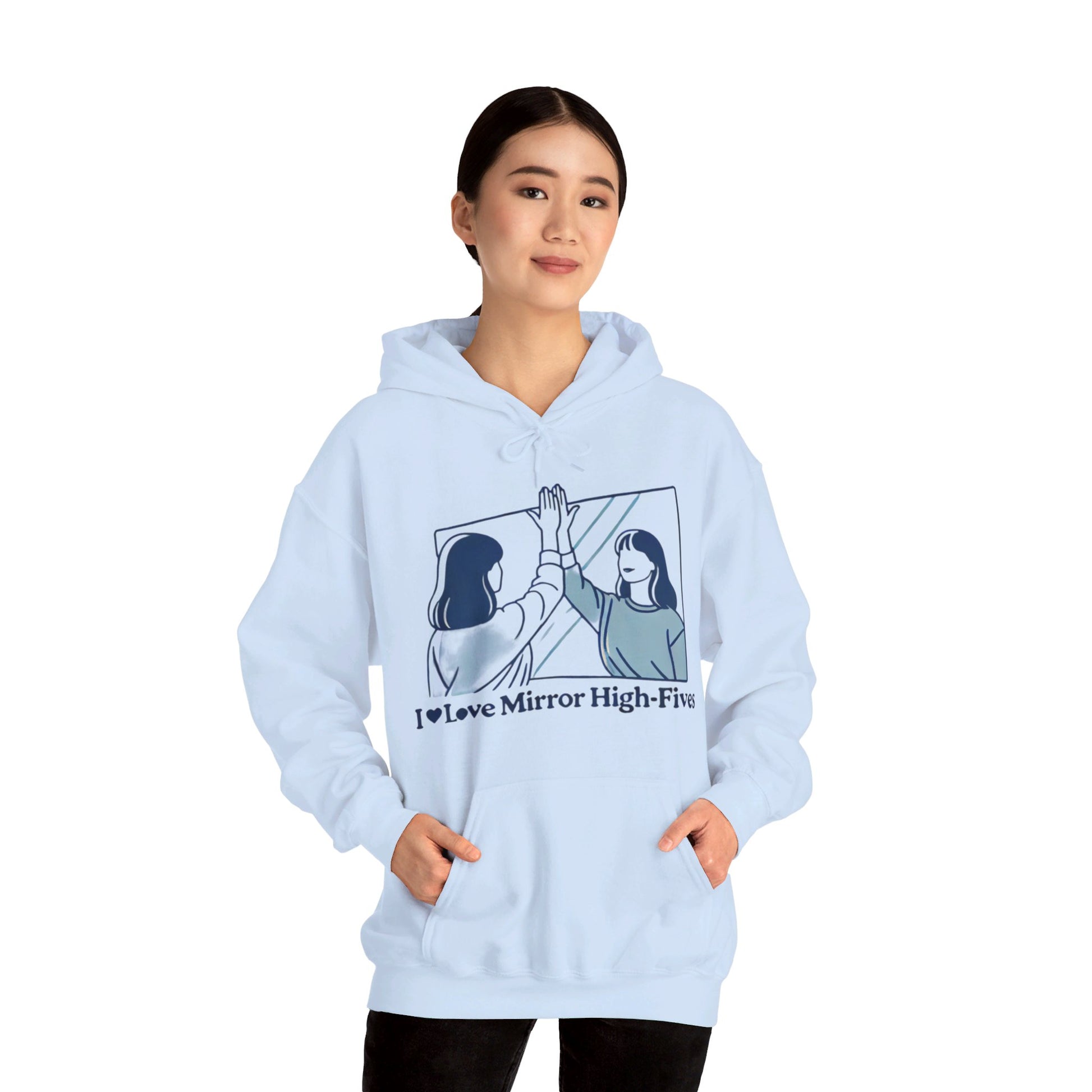 I Love Mirror High Fives Woman's Hoodie - My Higher Being