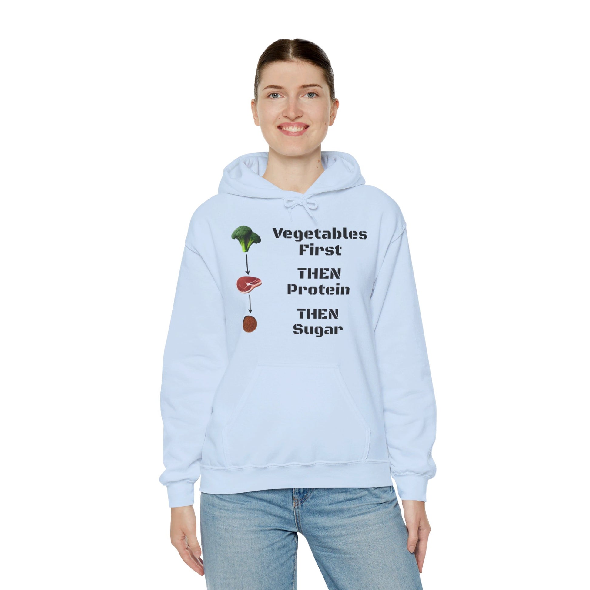 Vegetables First Hoodie - My Higher Being