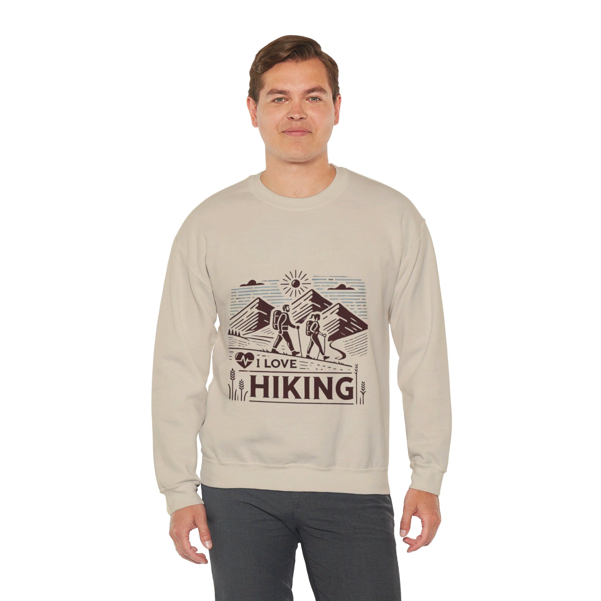 I Love Hiking Couples' Sweatshirt - My Higher Being