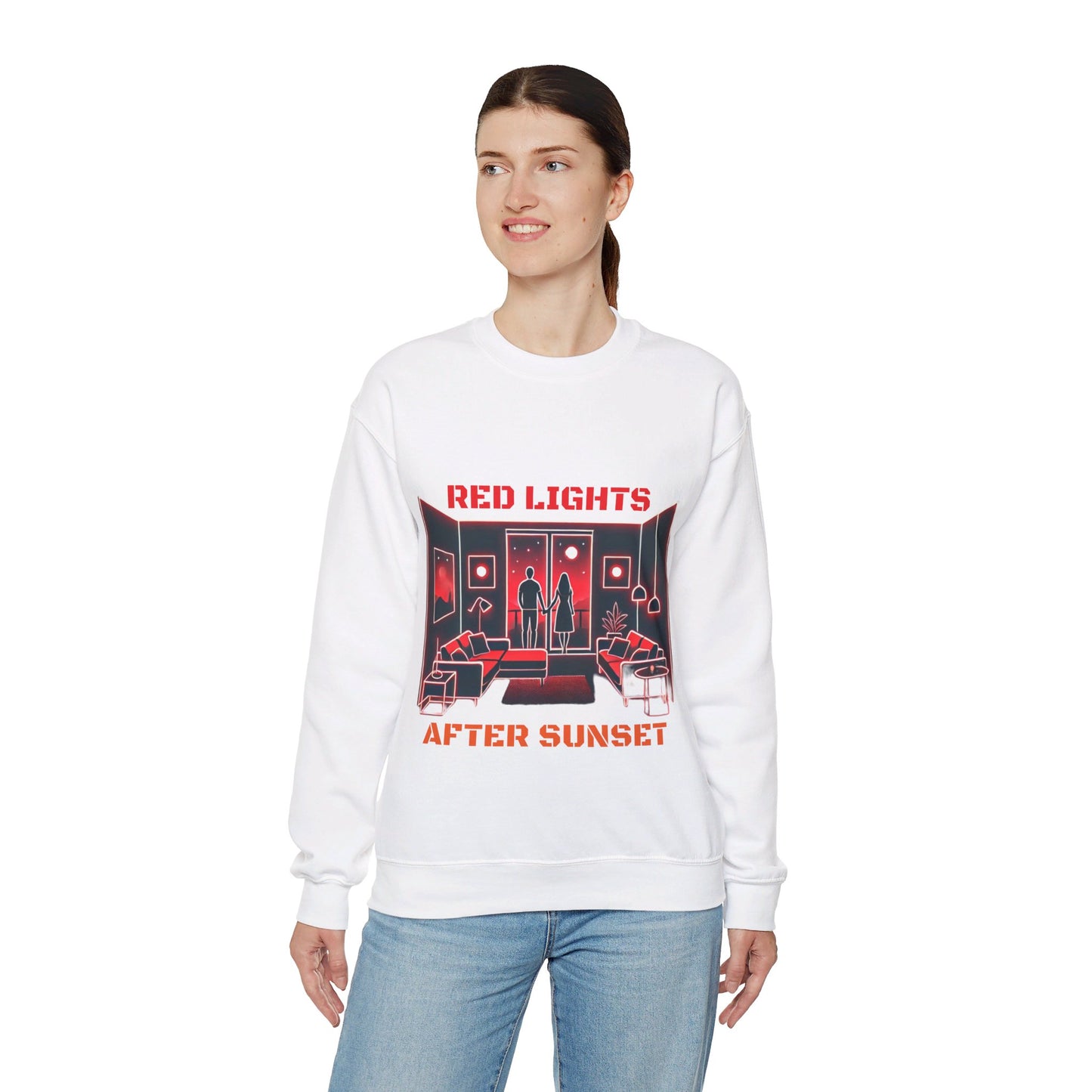 Red Lights After Sunset Sweatshirt - My Higher Being