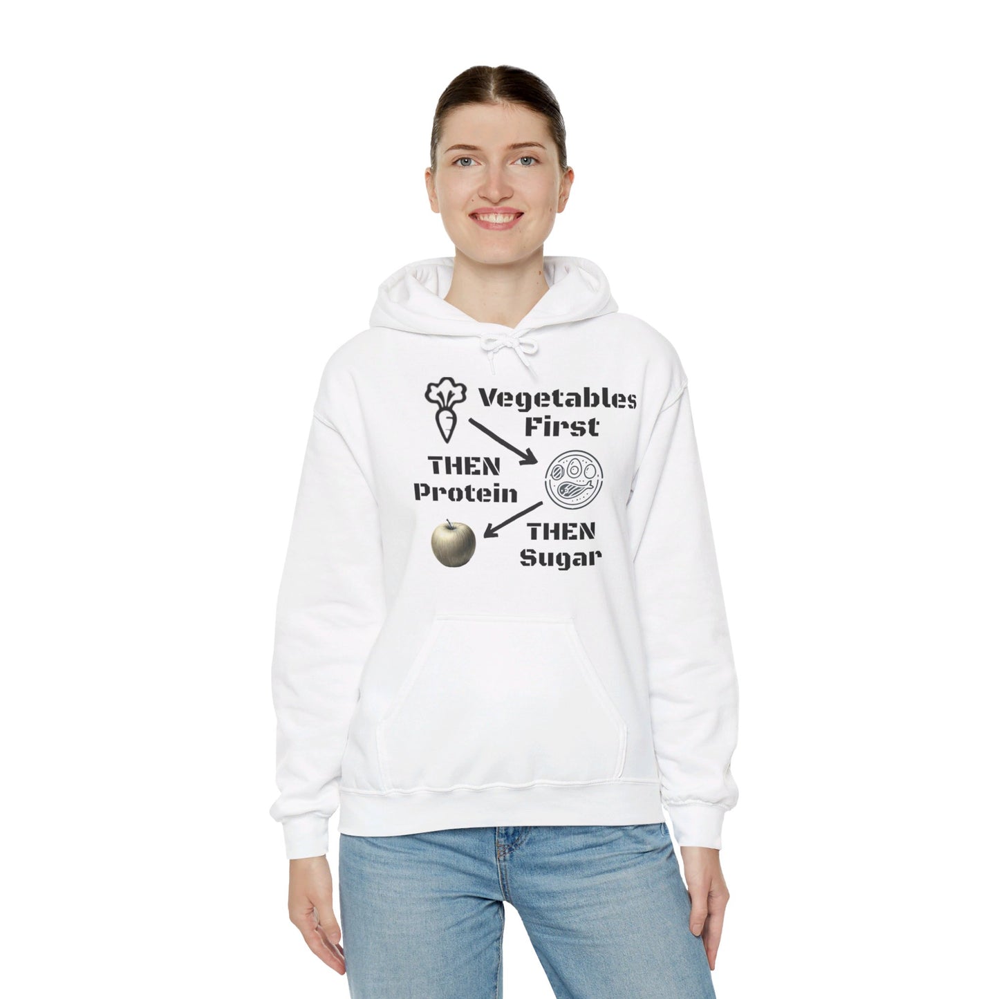 Vegetables First Hoodie - My Higher Being