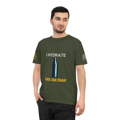 'I Hydrate 125 OZ/DAY' (MHB EDITION)_100% Organic Cotton T-Shirt