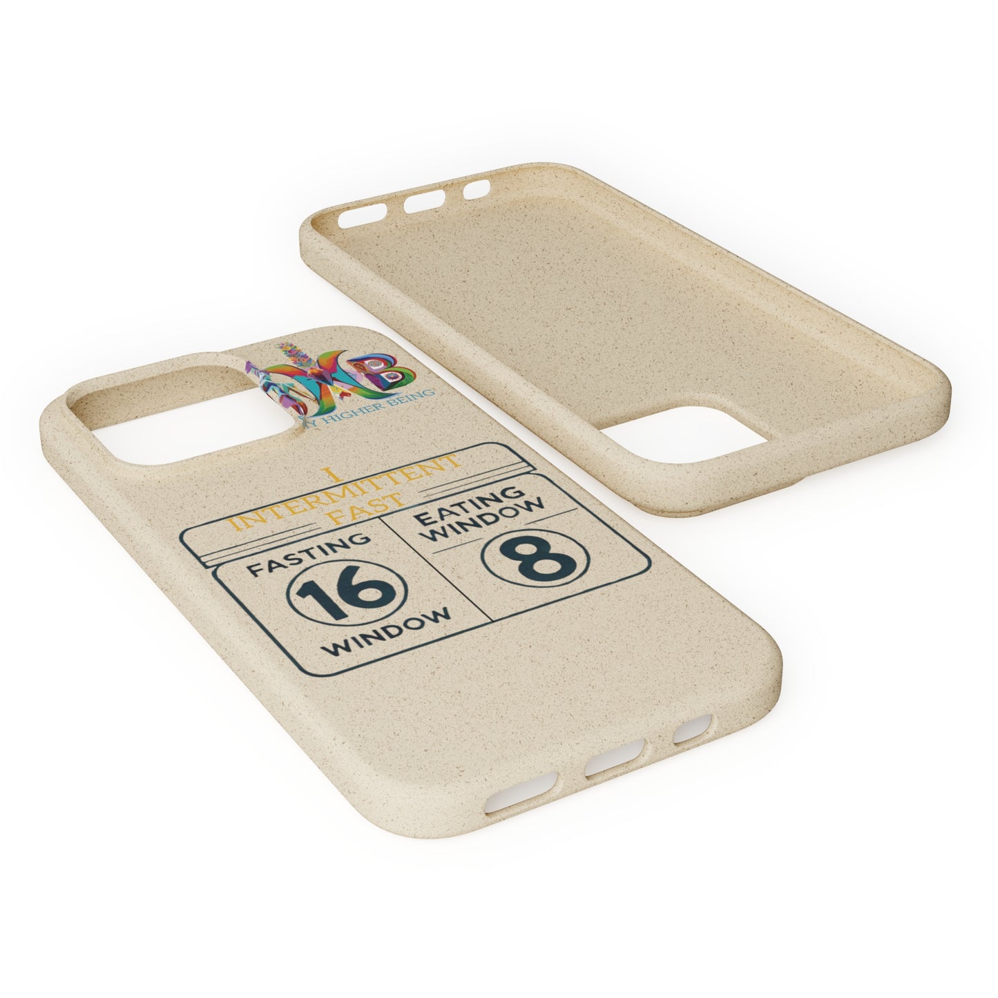 'I Intermittent Fast_16-8'_Plastic Free Biodegradable Phone Case (MHB Edition)